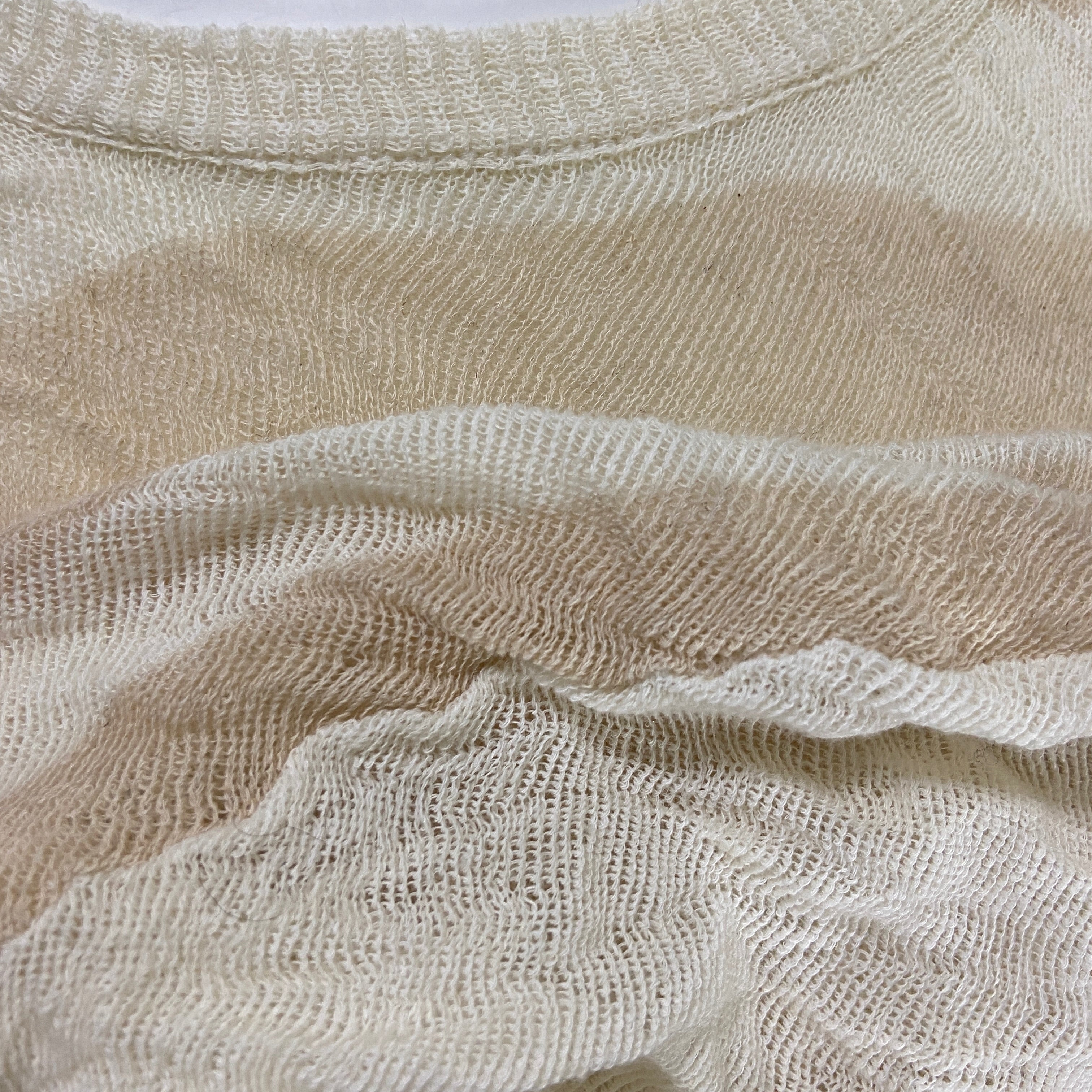 Yohji Yamamoto cream double layer knit 3 - 5