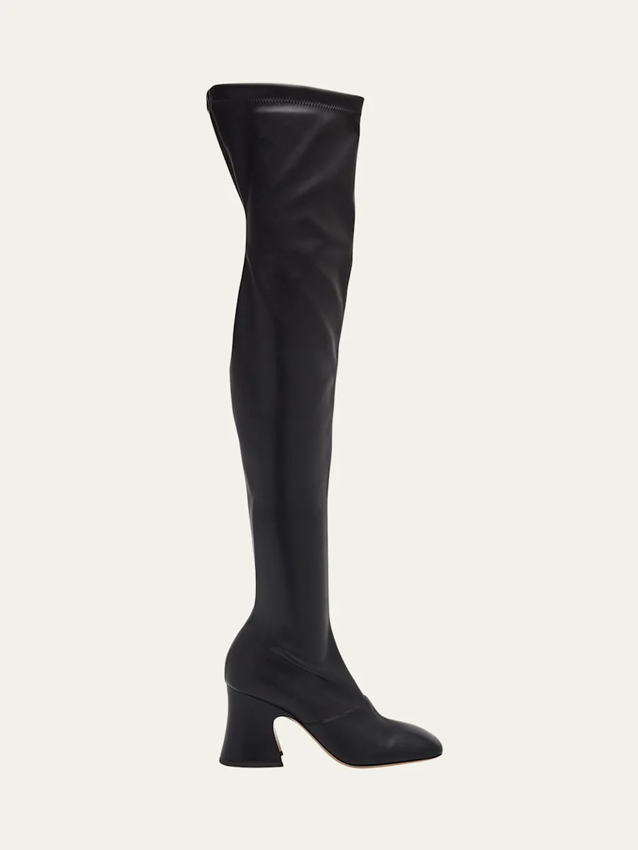 Janis Patent Leather Over-The-Knee Boots - 1