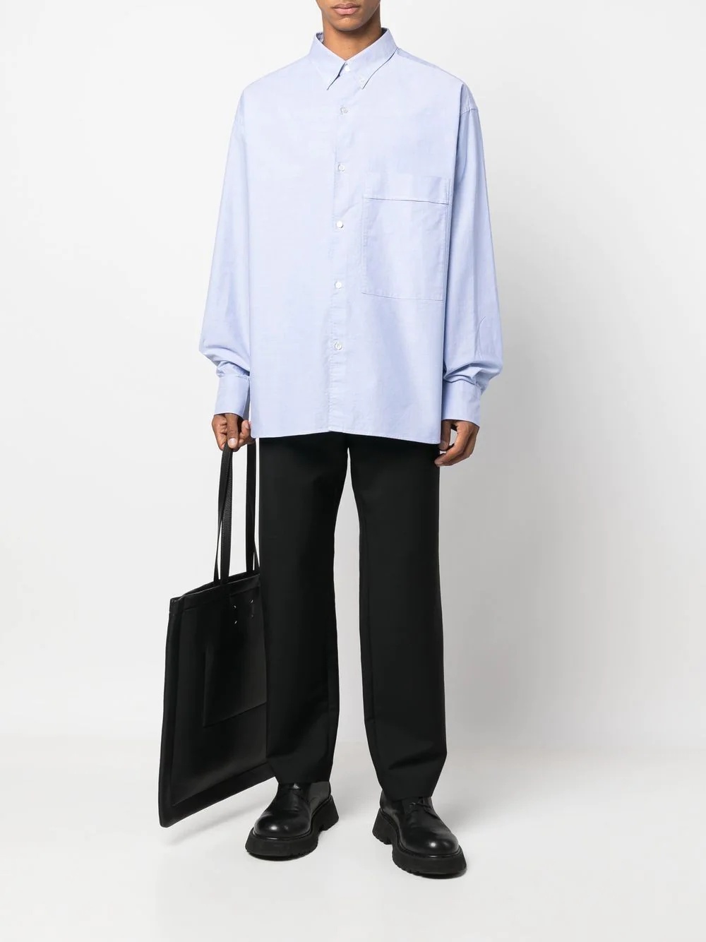 oversized long-sleeved shirt - 2