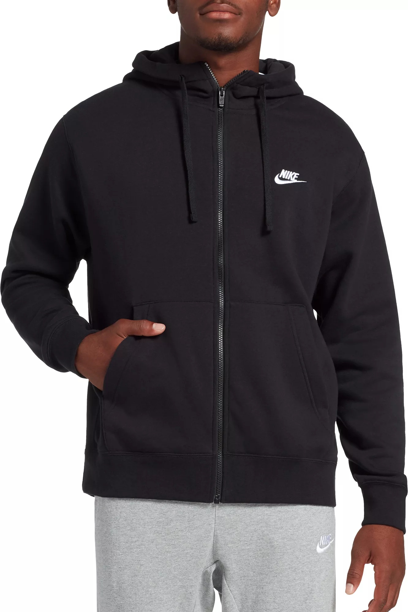 Nike Men's Sportswear Club Fleece Full-Zip Hoodie - 1