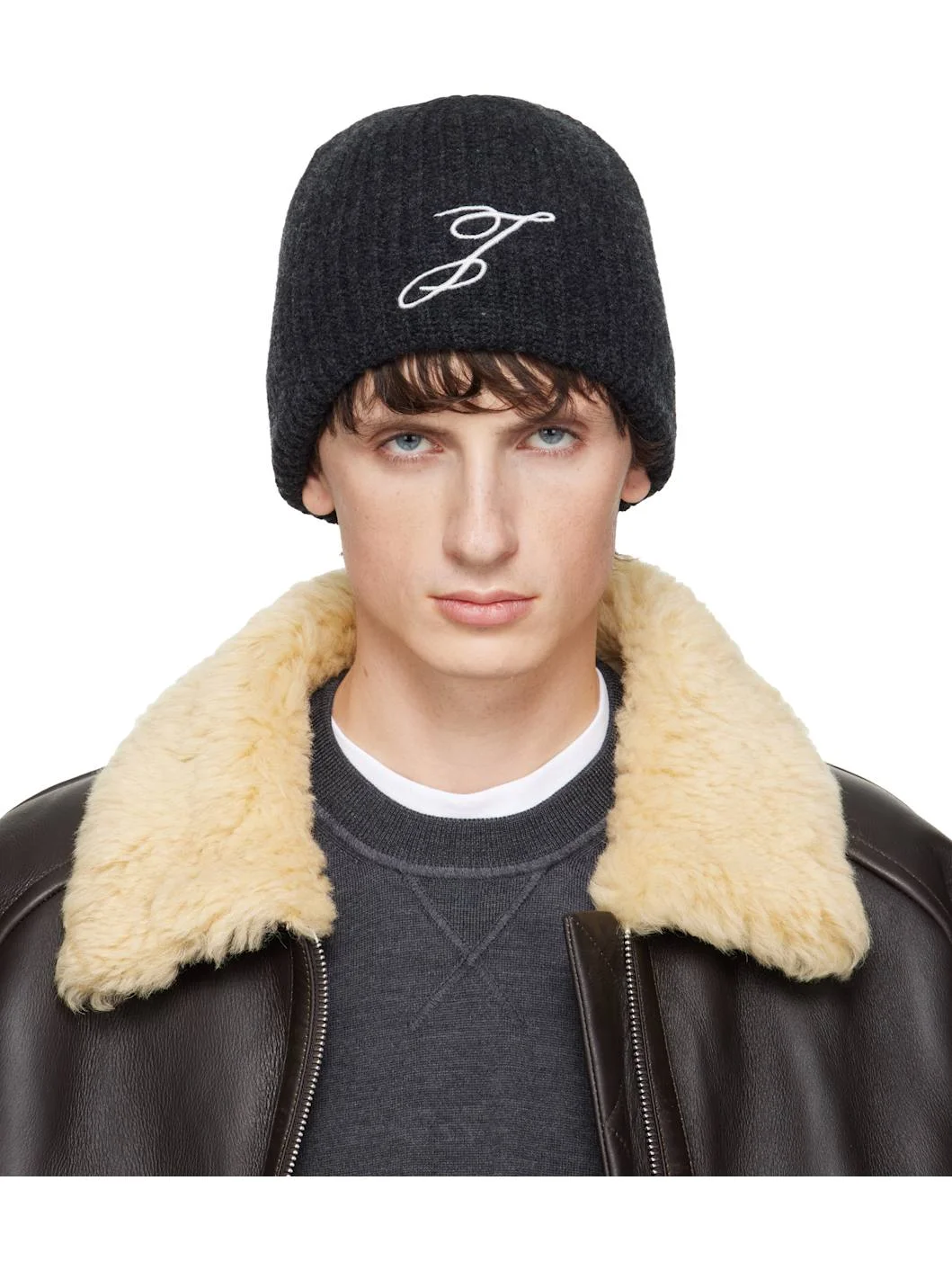 Gray 'The Espiral' Beanie - 1