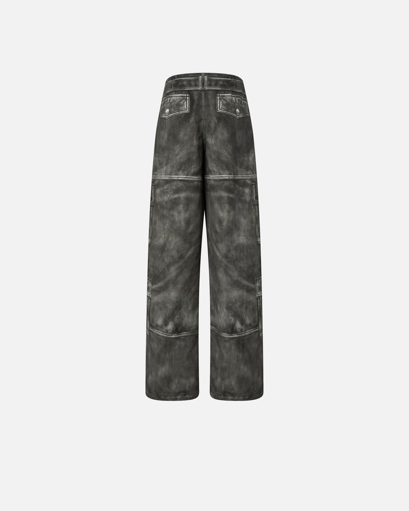 WIDE-LEG TROUSERS WITH LEATHER-EFFECT PRINT 6