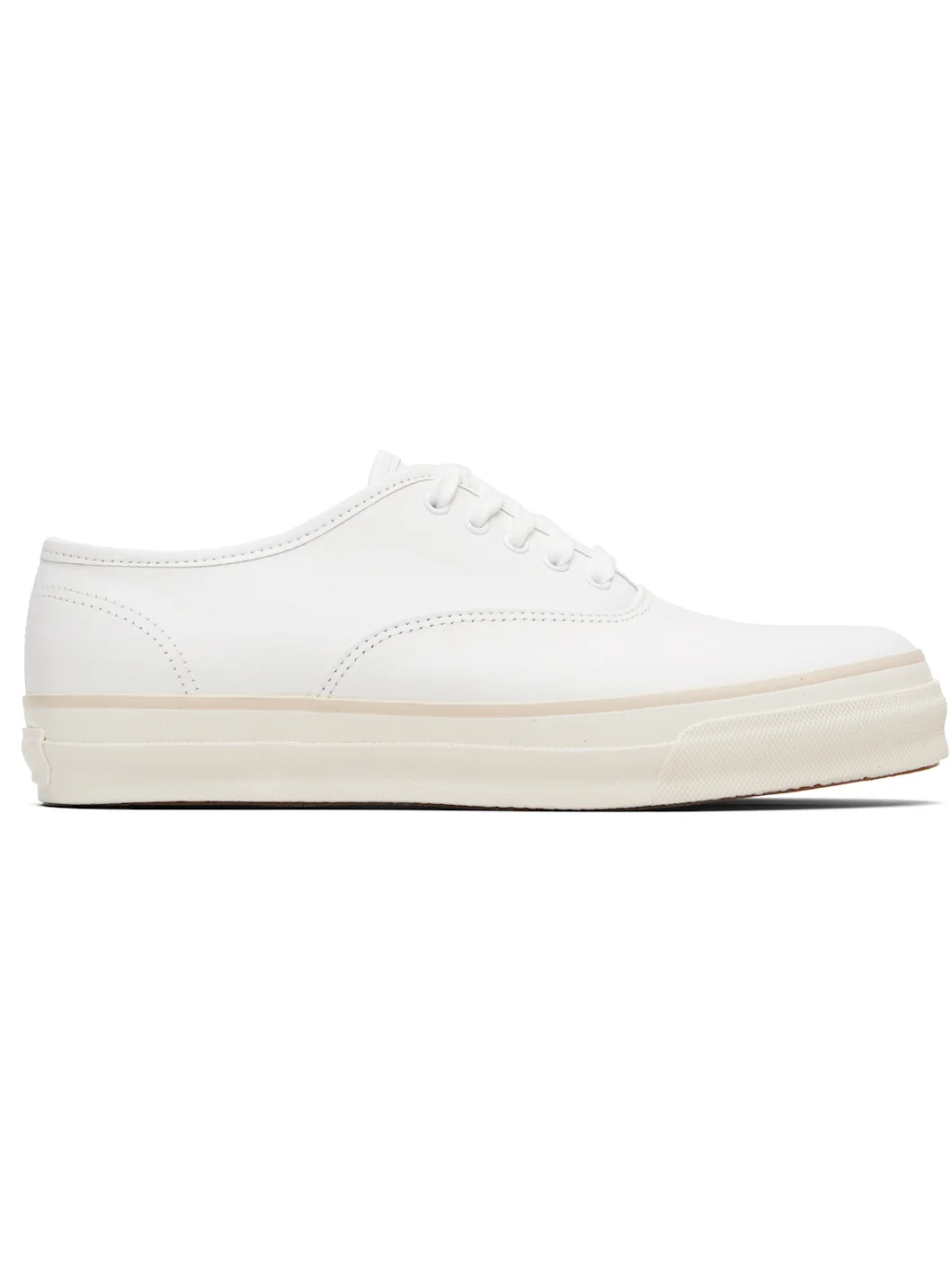White Low Profile Sneakers - 1
