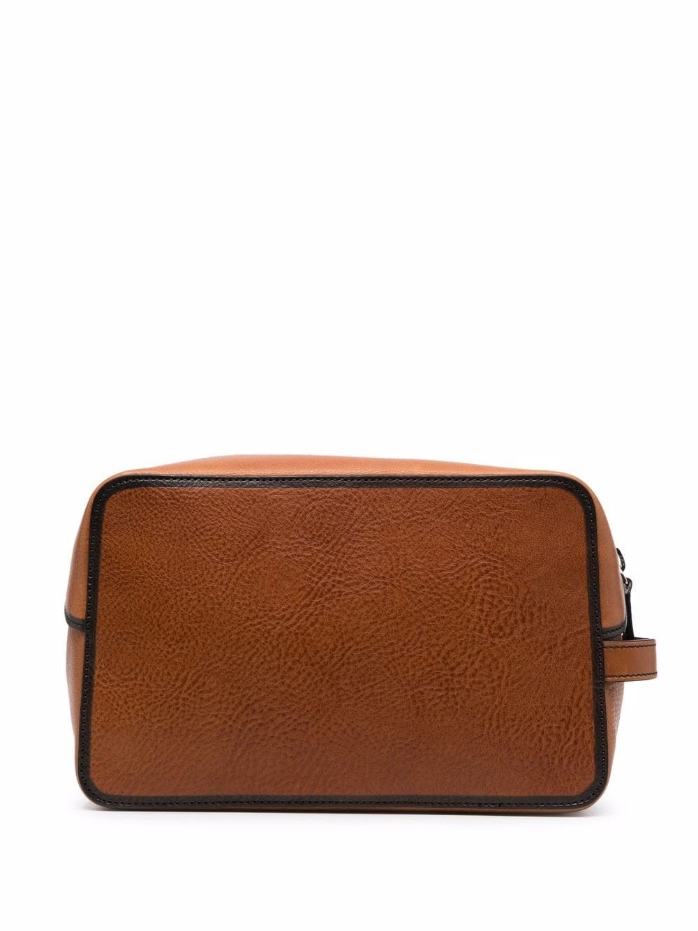 logo-print leather wash bag - 2