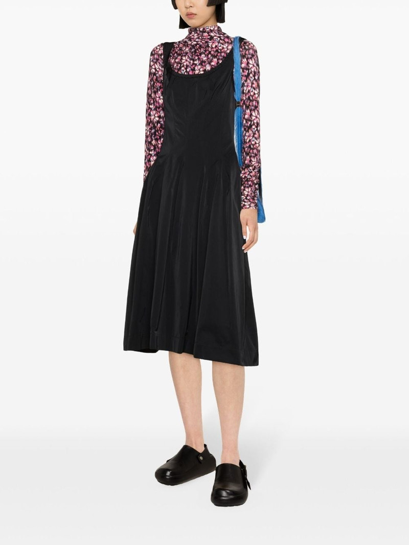 A-line scuba midi dress 3