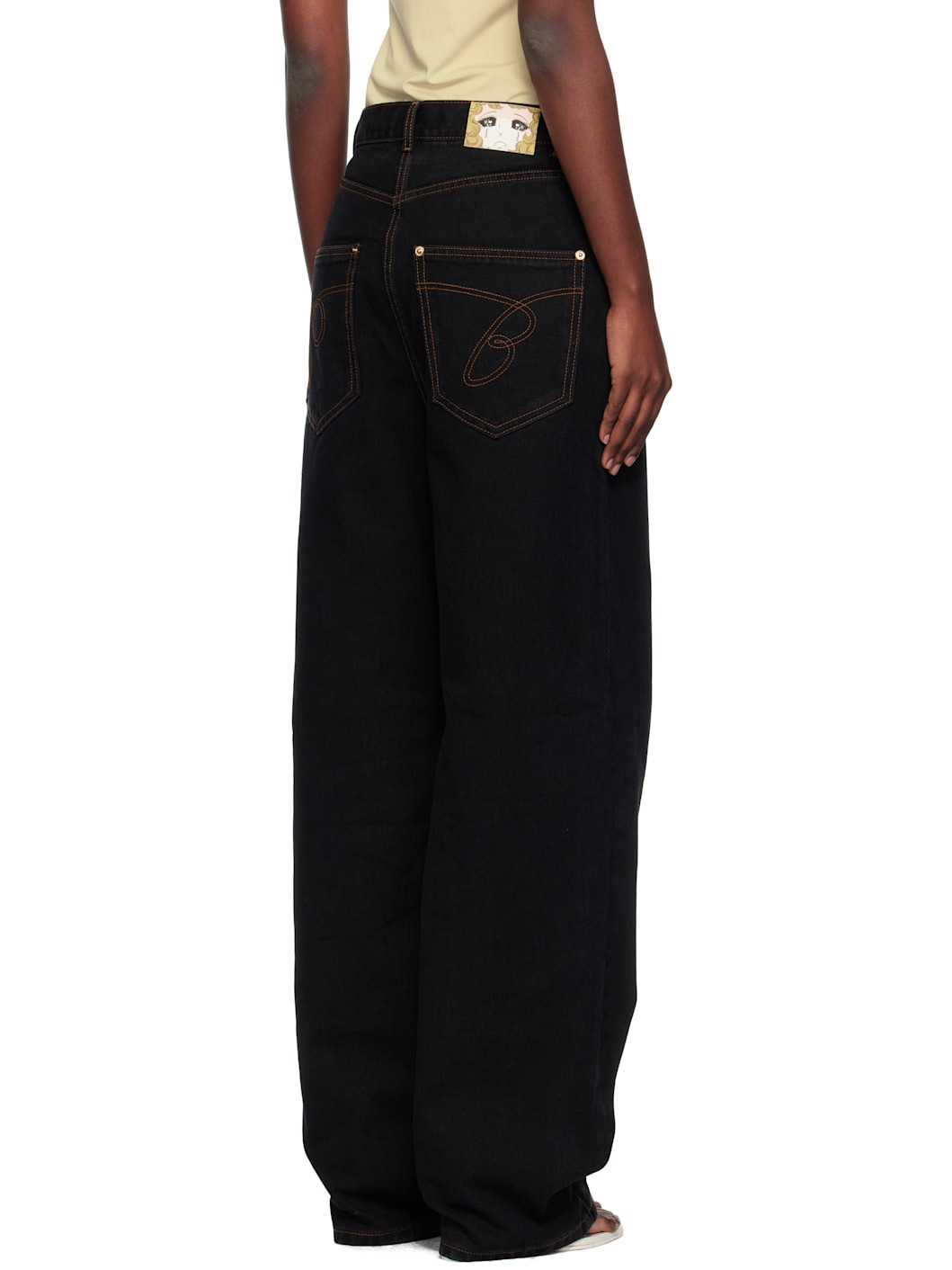 Black Straight Jeans - 3