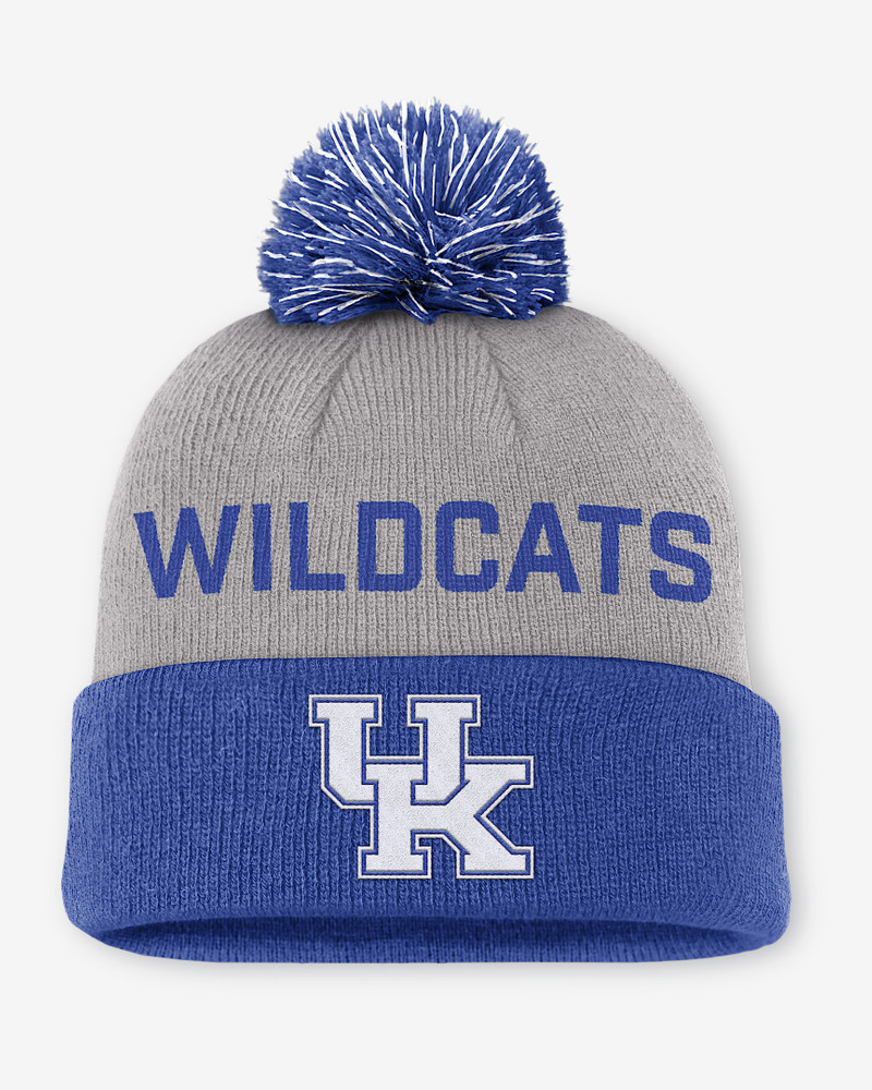 Kentucky Primetime Peak Men's Nike College Cuffed Pom Beanie 1