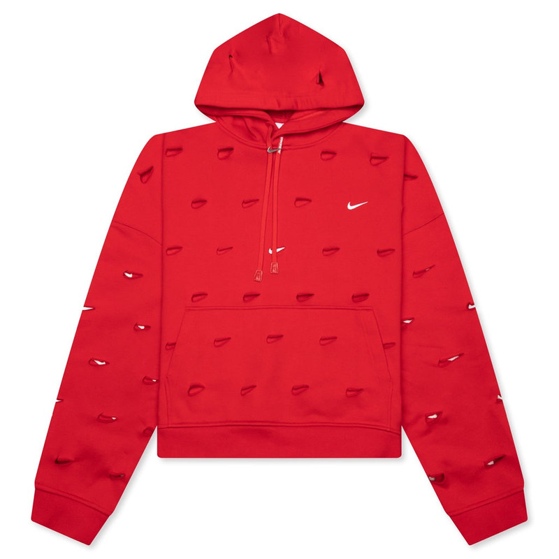 NIKE X JACQUEMUS NRG HE SWOOSH HOODIE - UNIVERSITY RED - 1