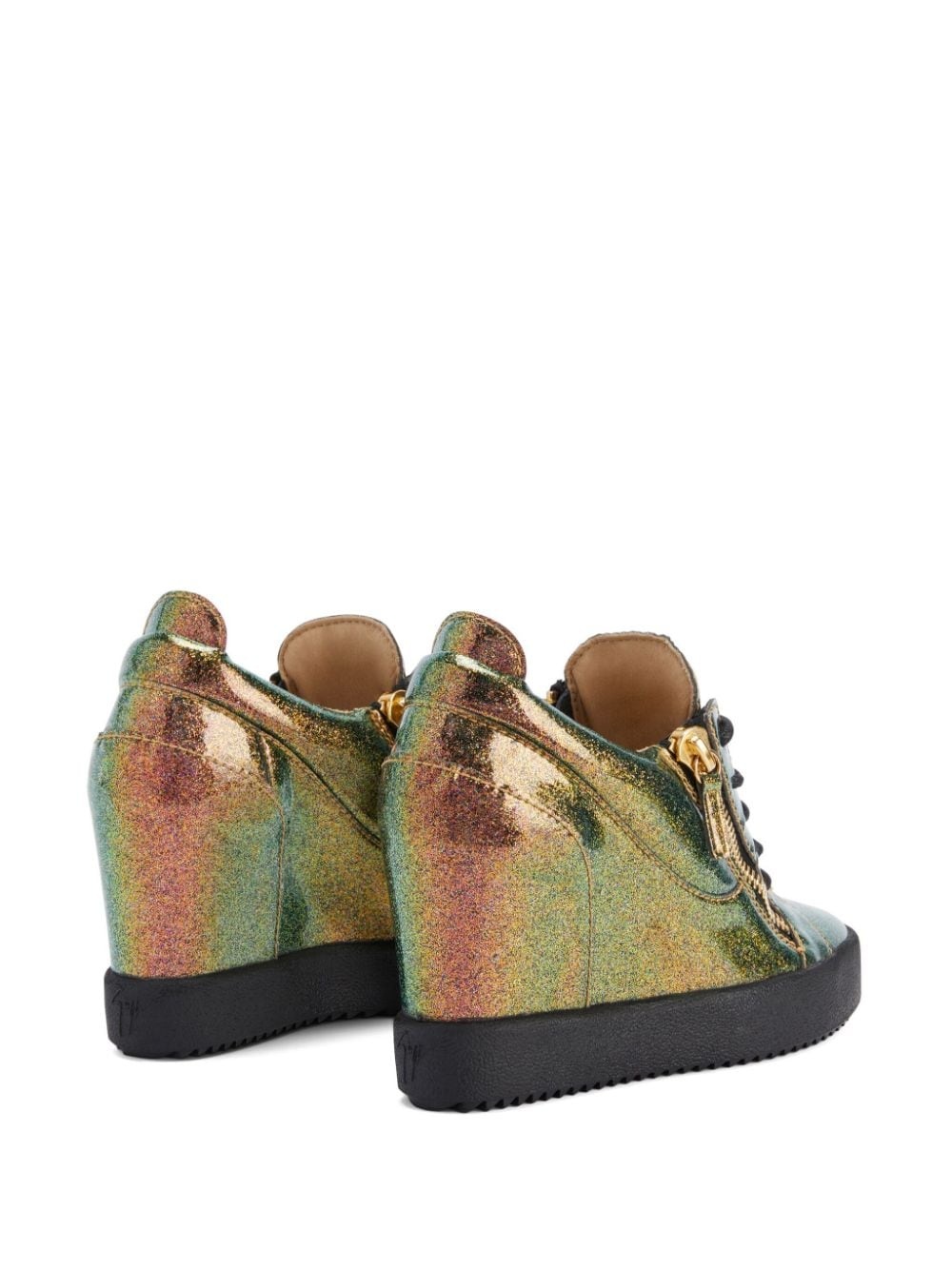 Addy glitter wedge sneakers - 3