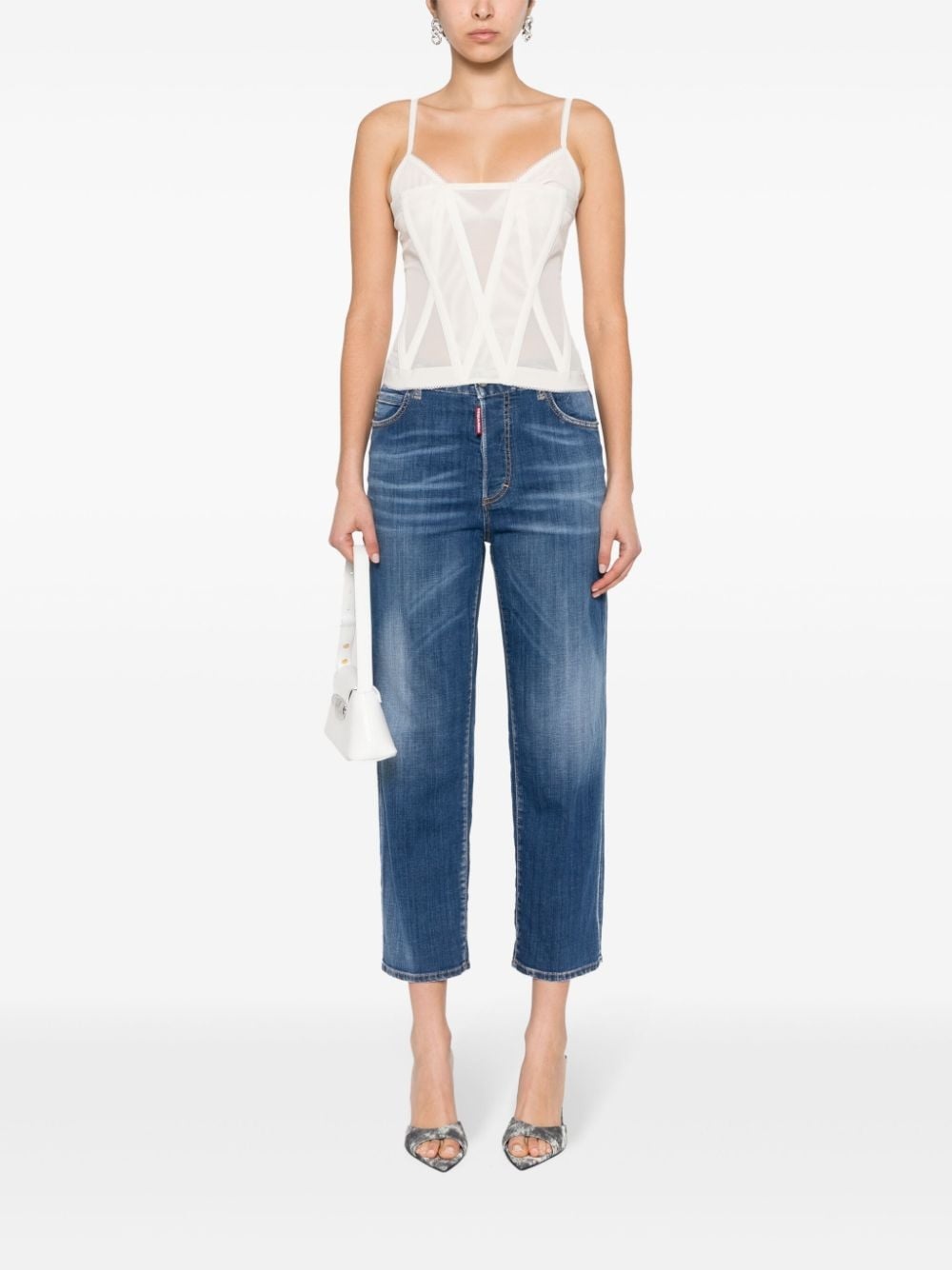 mid-rise slim-fit jeans - 2