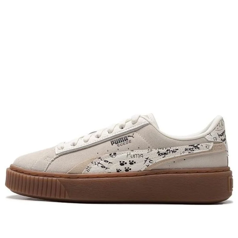 (WMNS) PUMA 스웨이드 플랫폼 '베이지 화이트' 395904-01 - 1