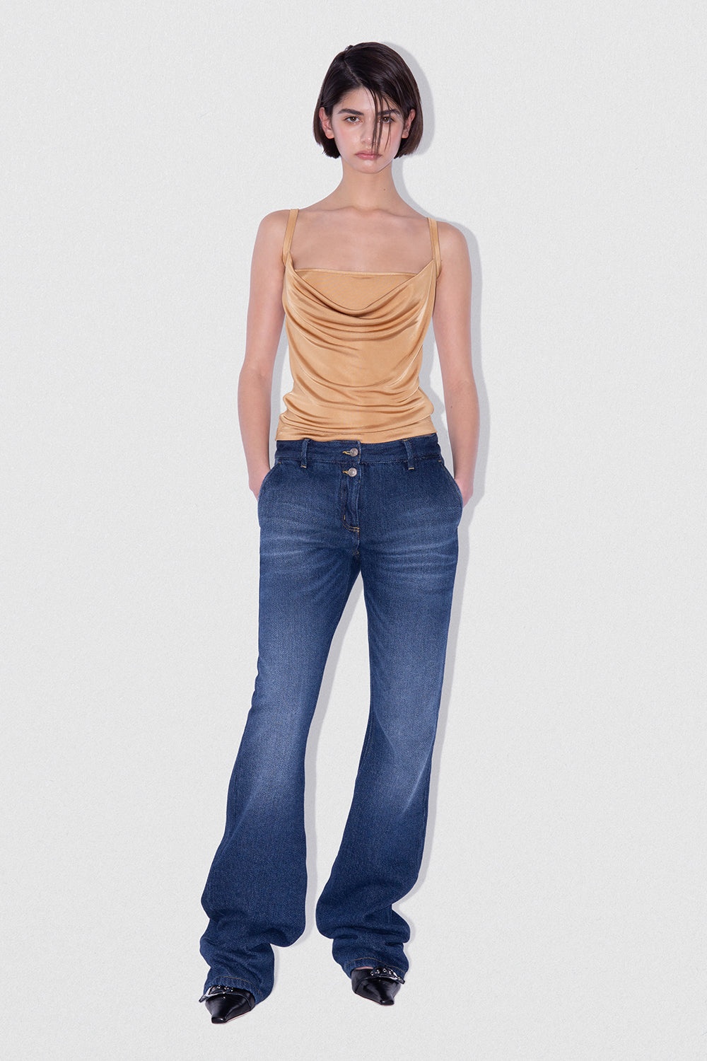 ENNA TOP MACCHIATO VISCOSE JERSEY - 1