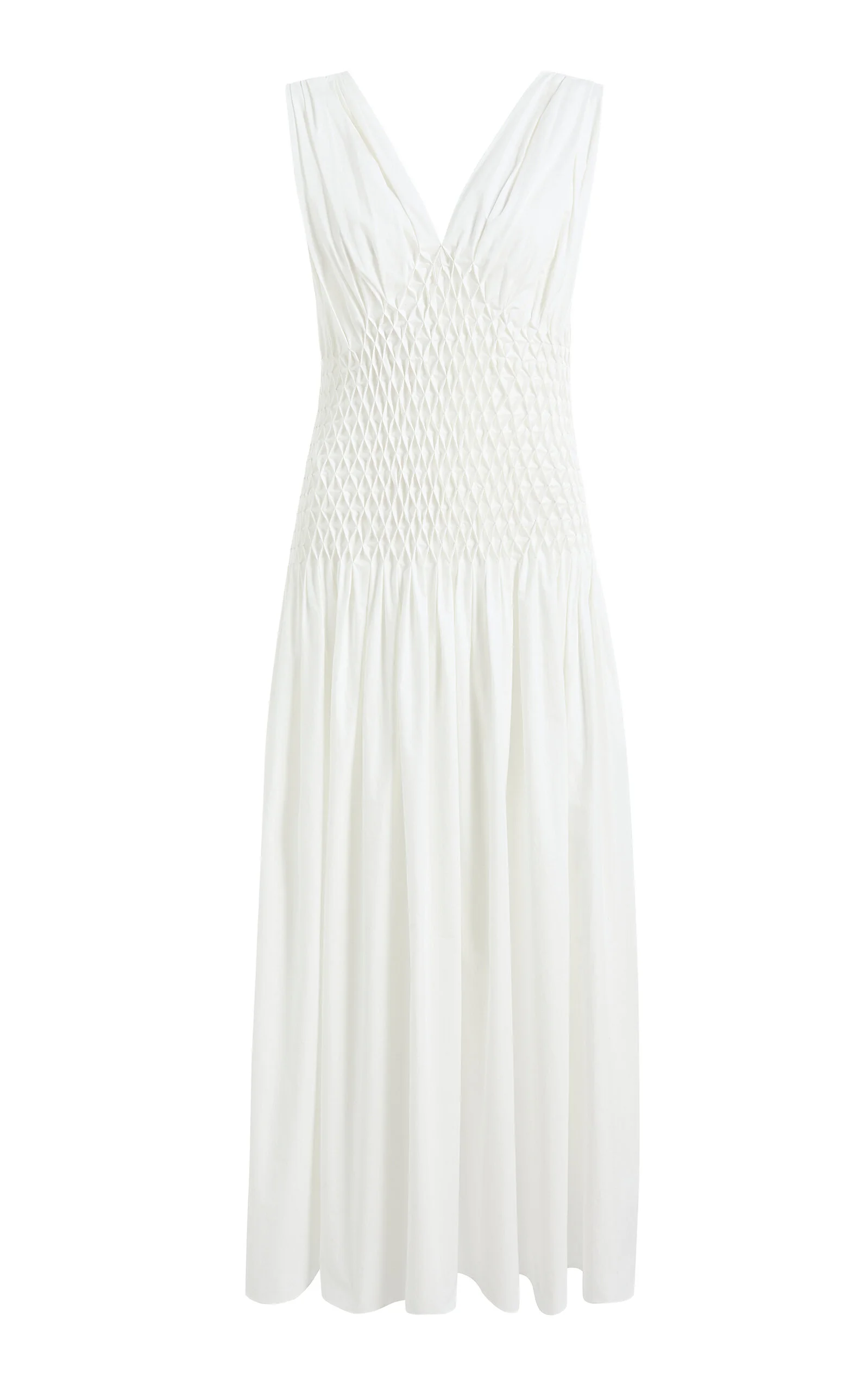 Nola Cotton Poplin Dress white - 1