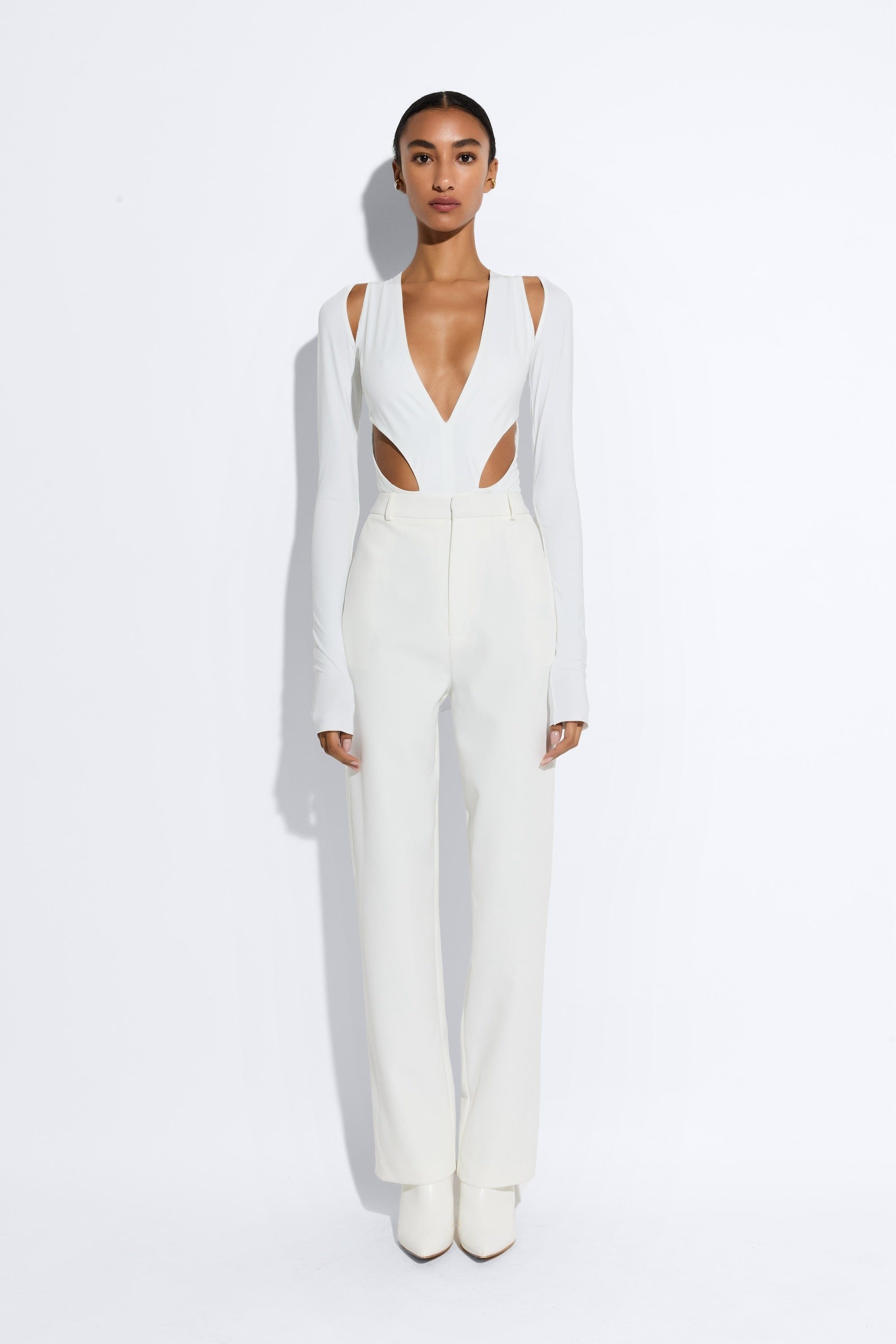 Matte Crepe Tapered Trouser - 2