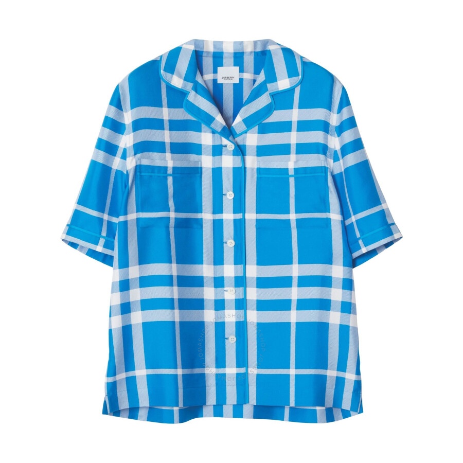 Burberry Plaid-Patterned Button-Up Shirt - 5