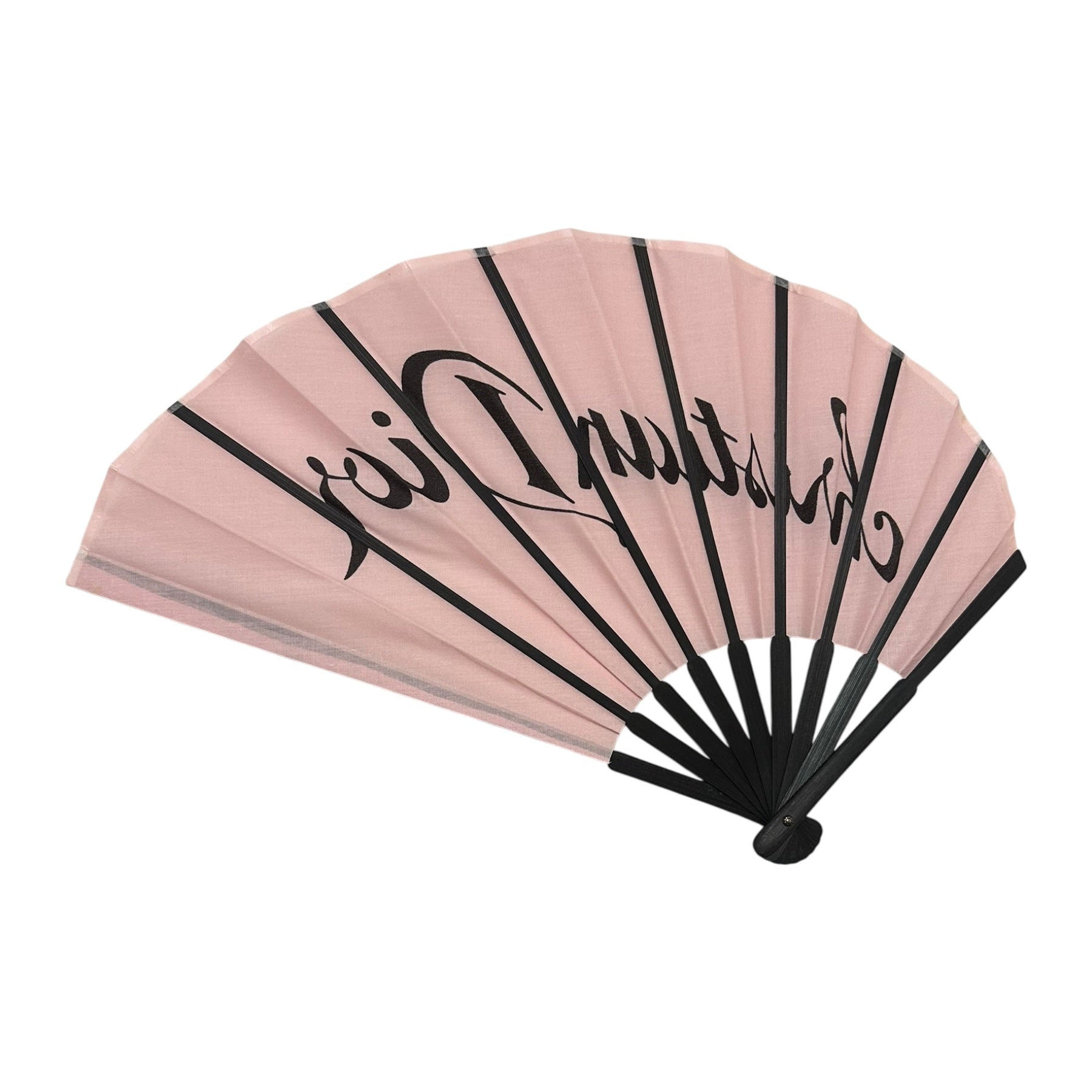 CHRISTIAN DIOR Wooden Folding Hand Fan with Logo - 2