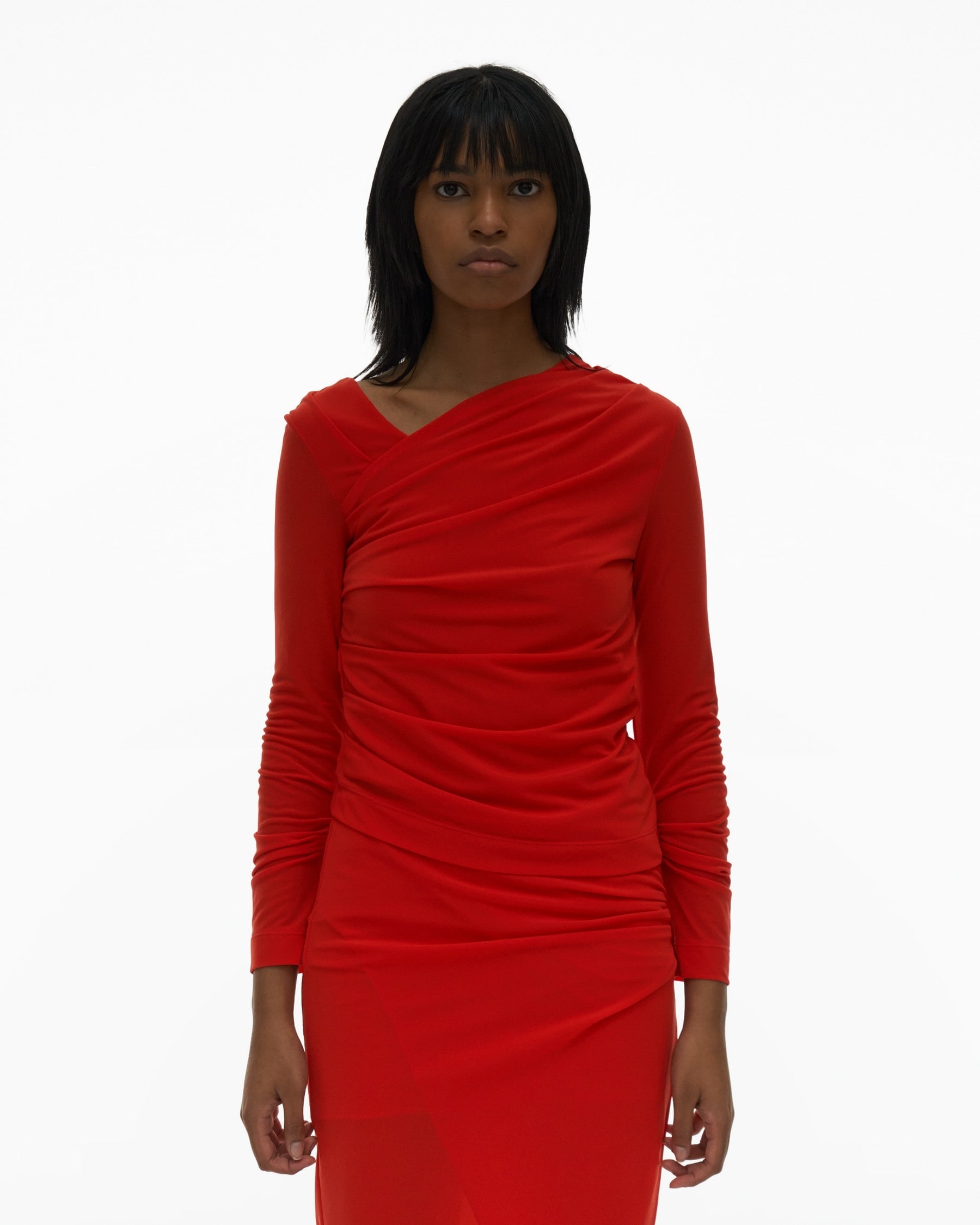 RUCHED ASYMMETRICAL TOP - 3