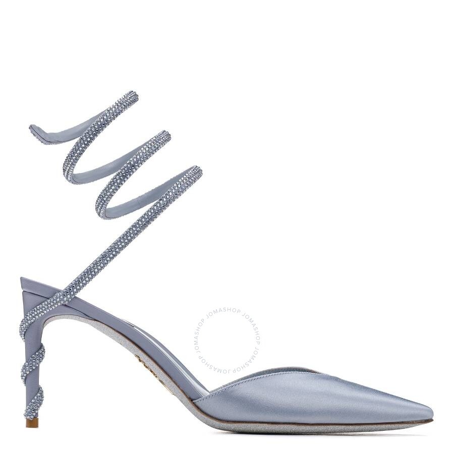 Rene Caovilla Margot 80 Satin Pumps - 1