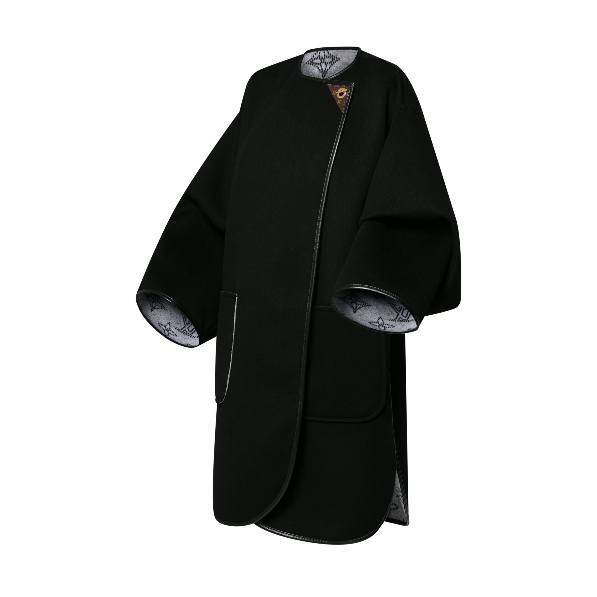 Double Face Toggle Detail Coat - 2