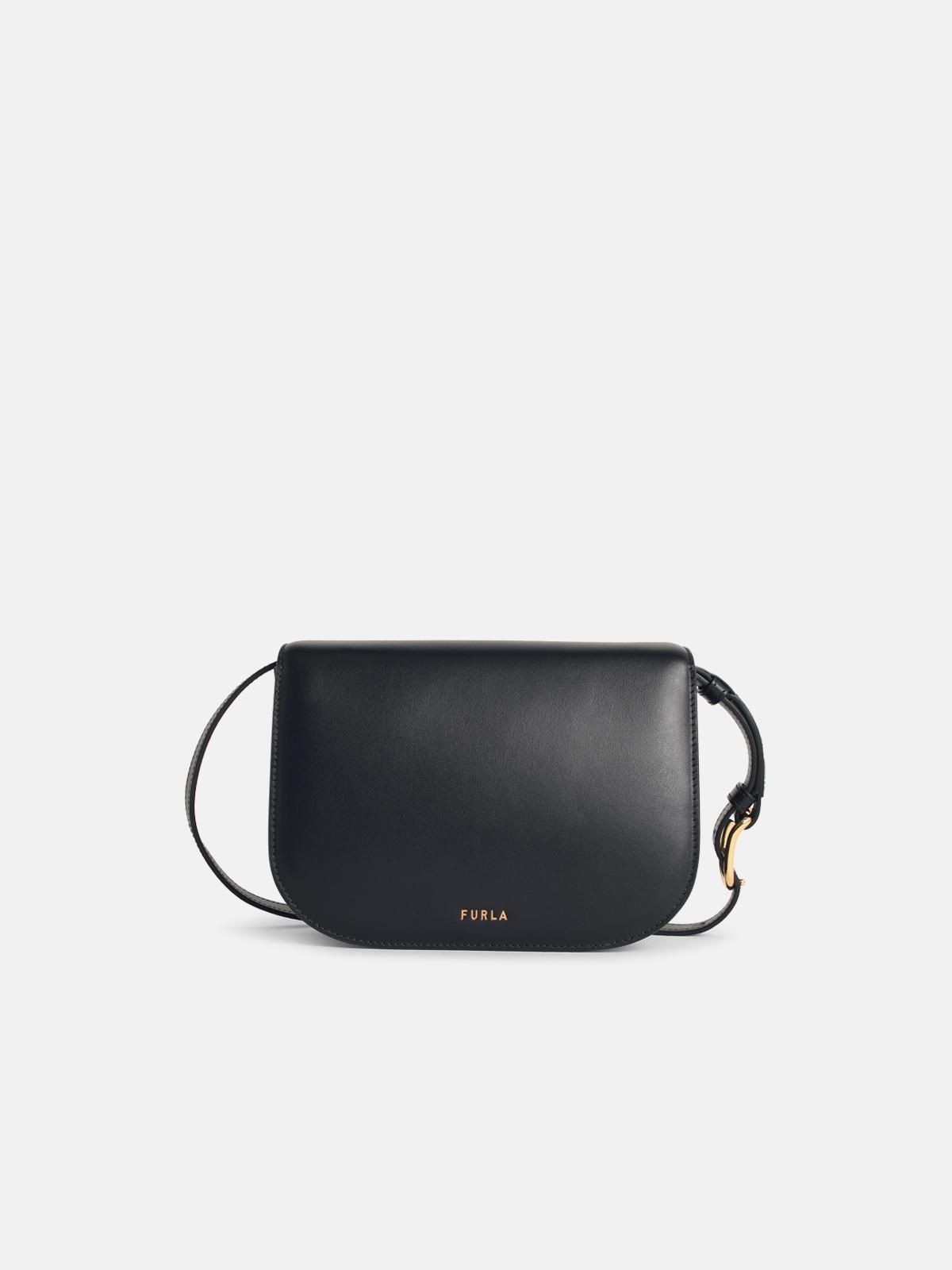 'SFERA' MINI BAG IN BLACK LEATHER - 3