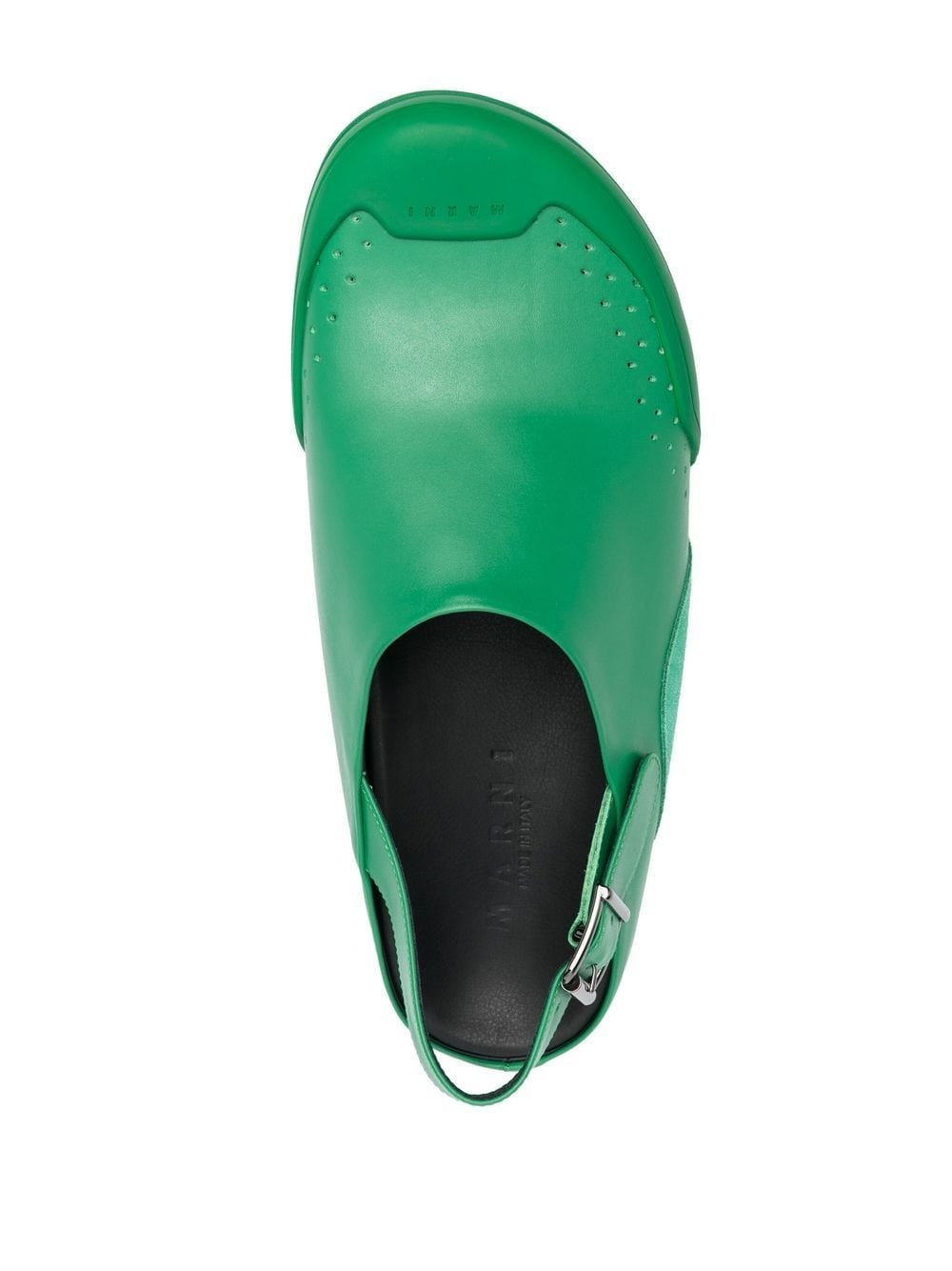 slingback round-toe sandals - 4