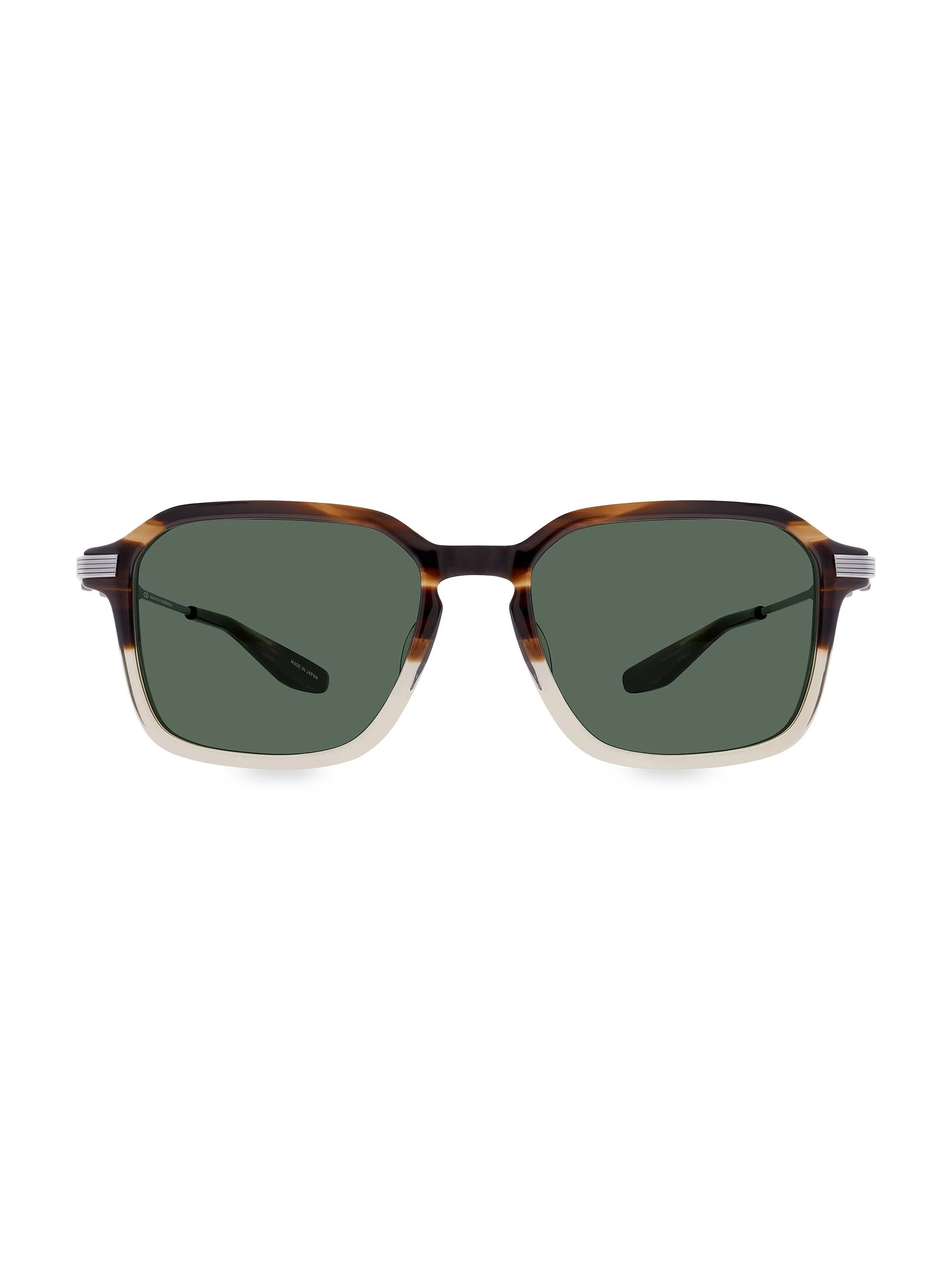 Men's Delon 54MM Rectangular Sunglasses - Havana Green Gradient - 1