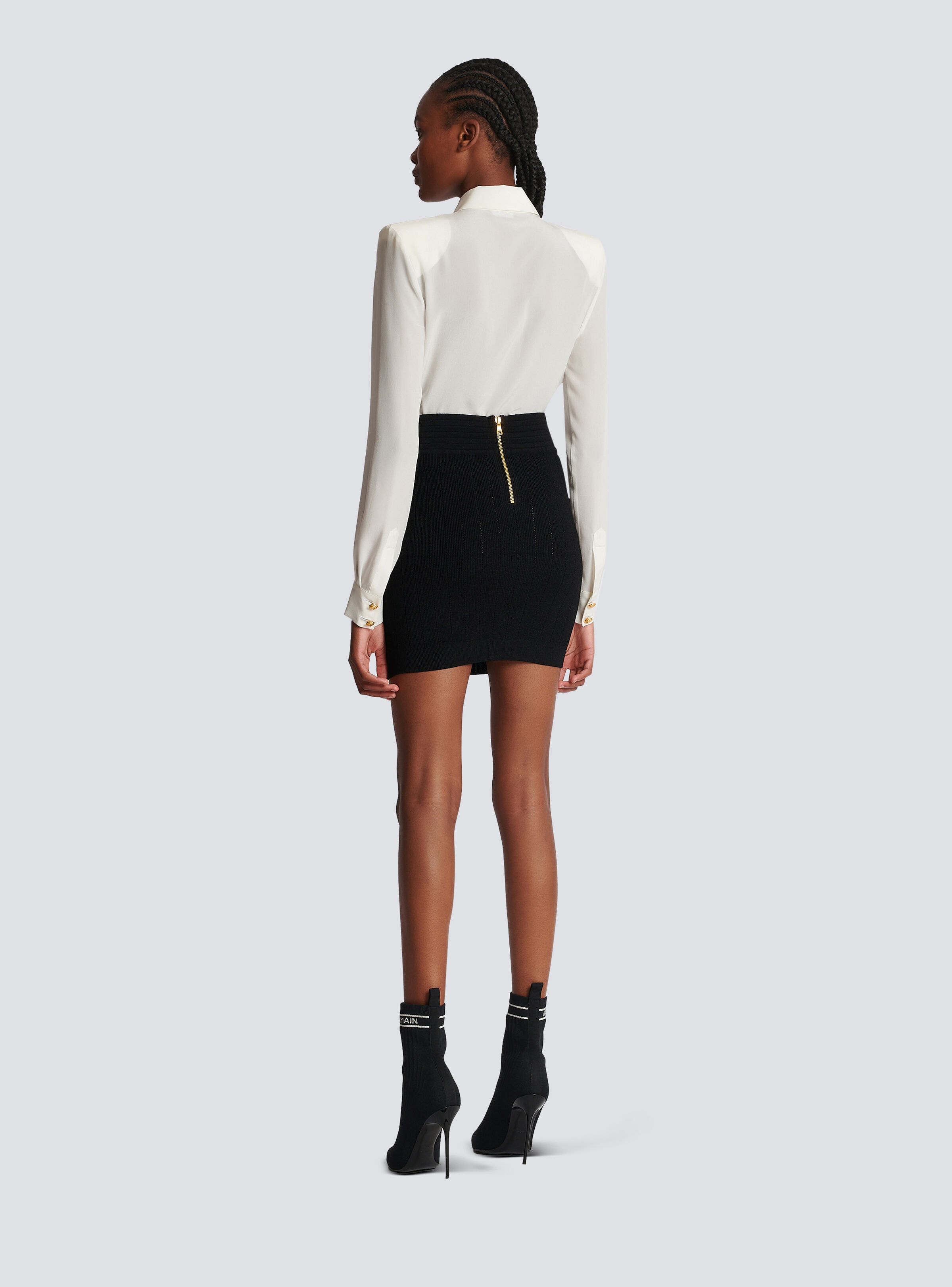 Short knit skirt - 4