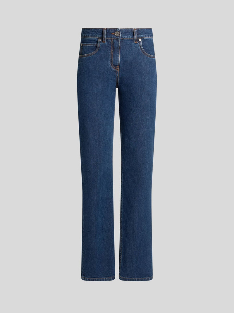 JEANS WITH EMBROIDERED REAR 1