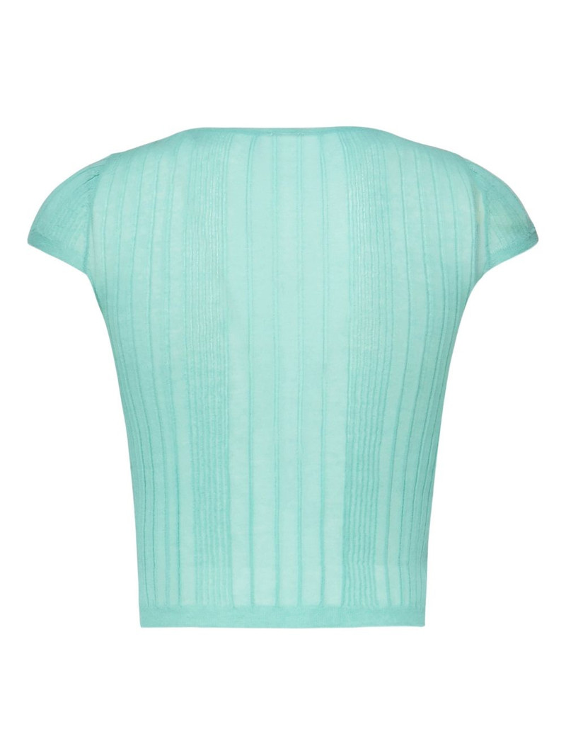 PINKO ribbed crew-neck knit top outlook