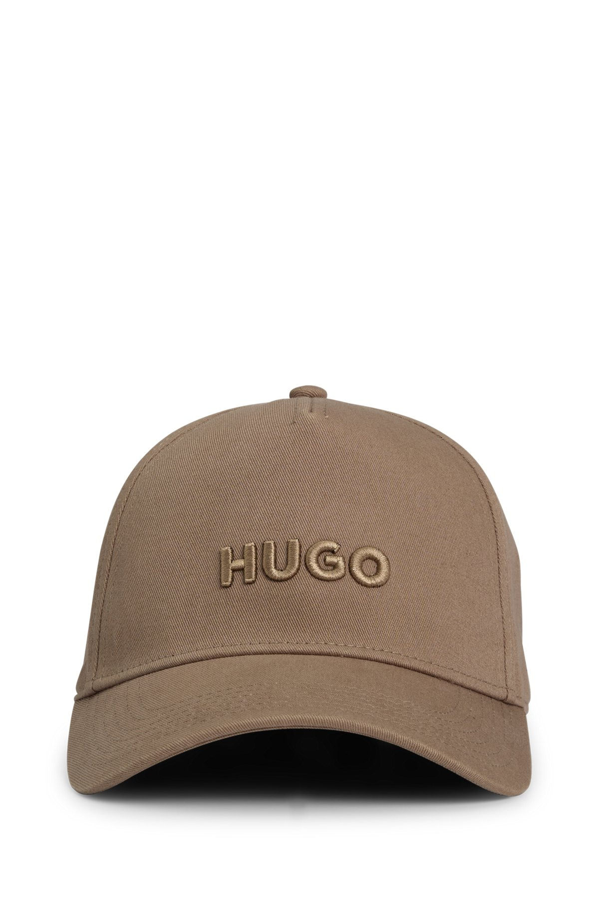 COTTON-TWILL CAP WITH LOGO ON FRONT AND VISOR - 2