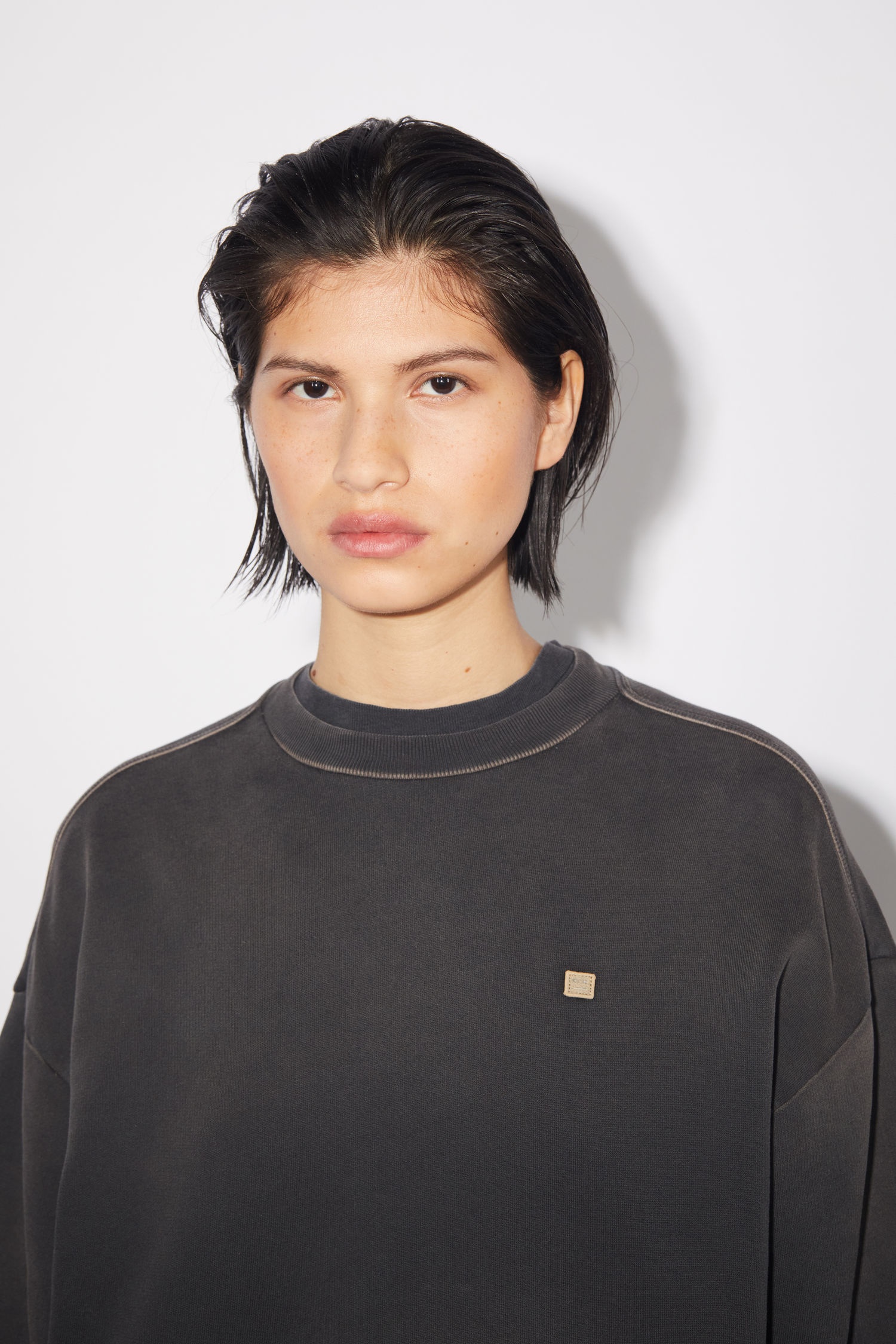 Relaxed sweatshirt - Black - 5