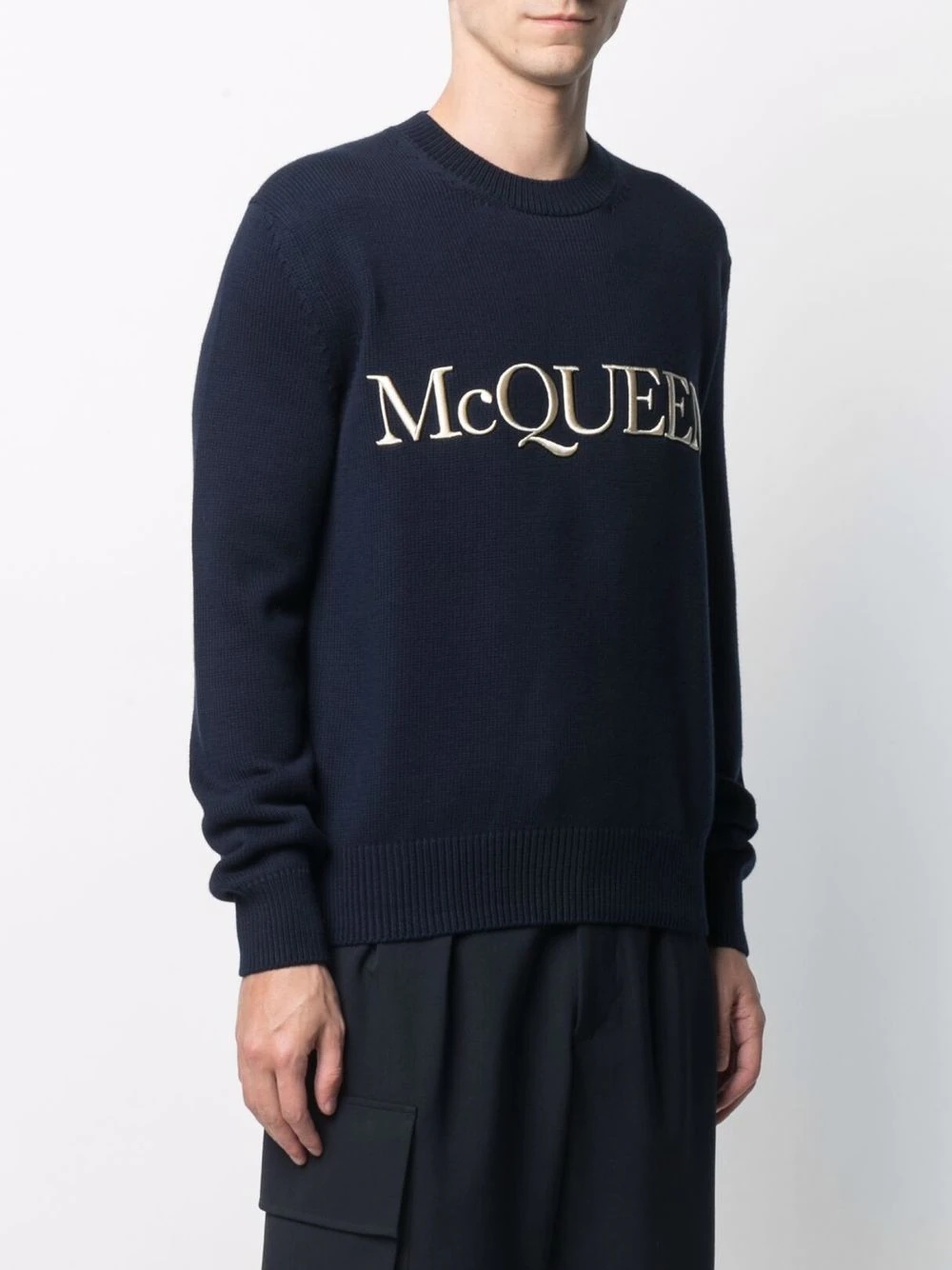 logo-embroidered jumper - 3