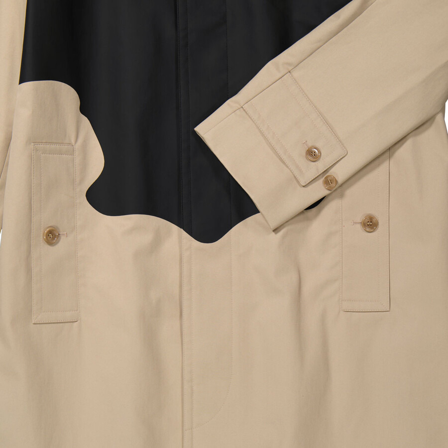 Burberry Soft Fawn Cotton Gabardine Reconstructed Print Car Coat - 2