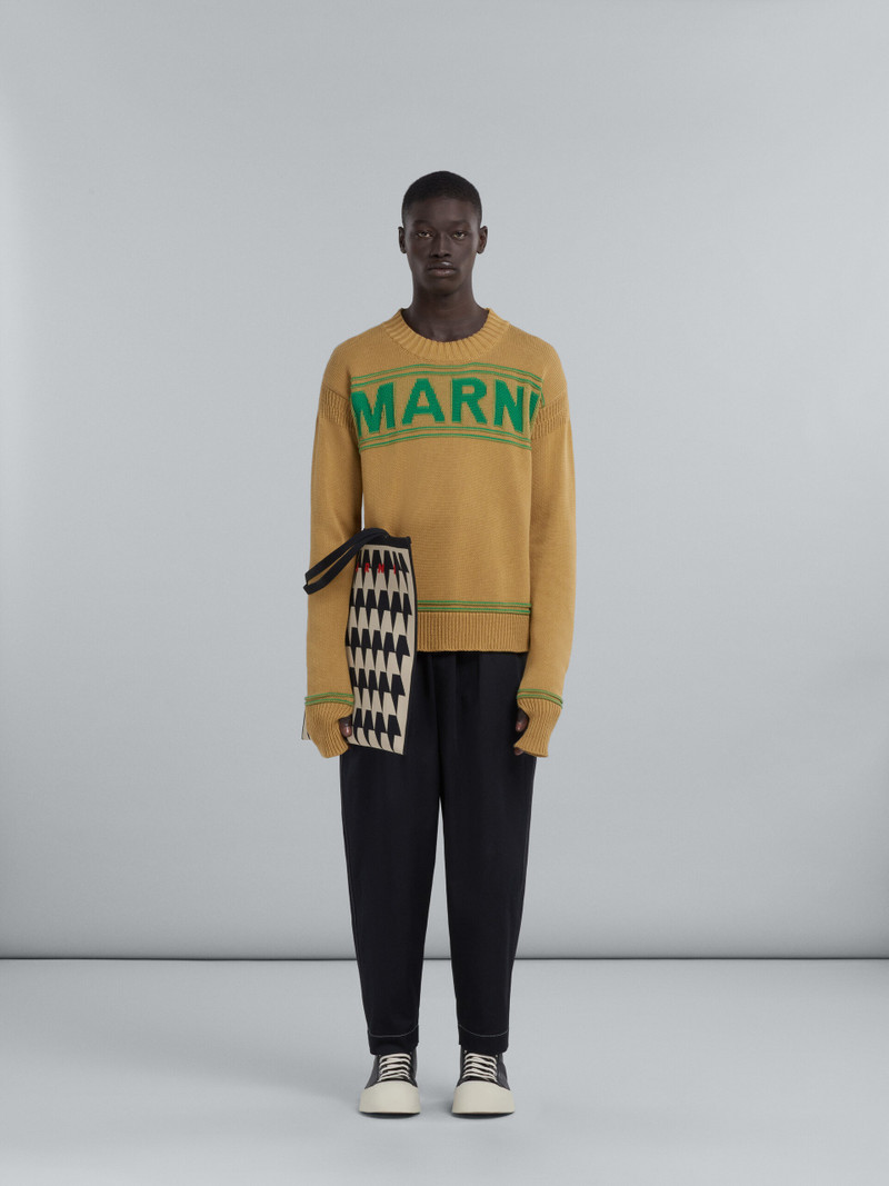 Marni HOUNDSTOOTH JACQUARD TOTE BAG outlook