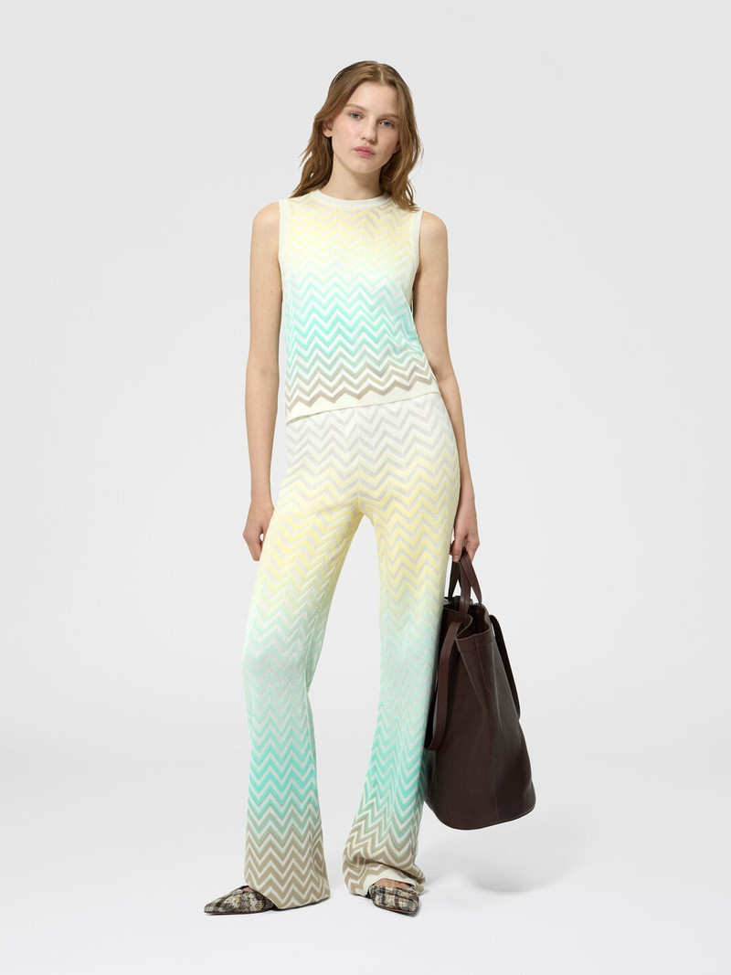 Missoni Chevron Dégradé Cotton and Viscose Sleeveless Top outlook