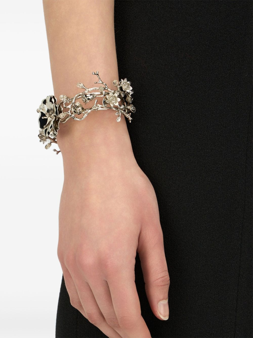 floral-appliqué bracelet - 2