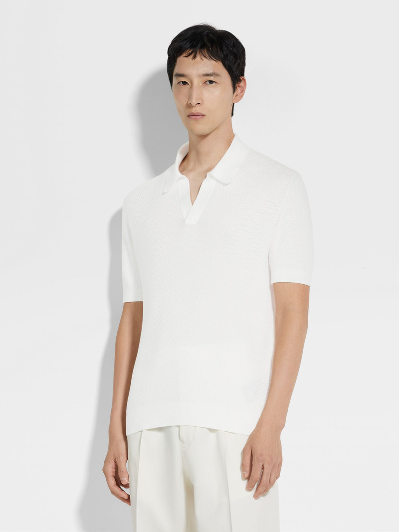 WHITE PREMIUM COTTON POLO SHIRT 4