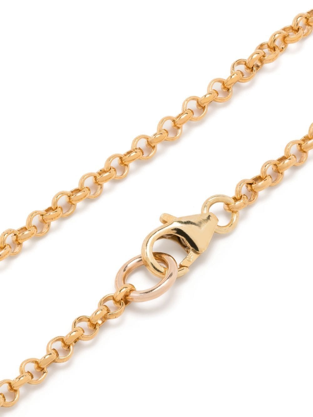 hammered-pendant gold-plated necklace - 4