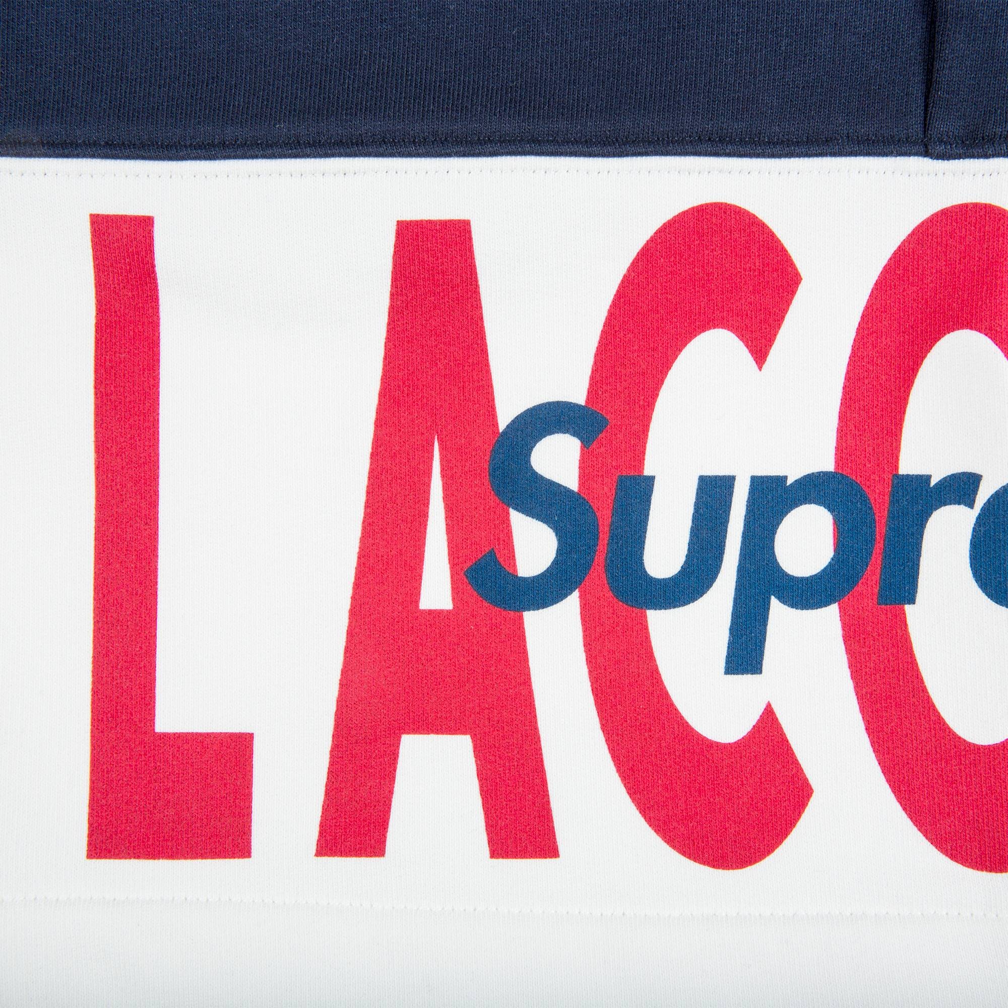 Supreme x Lacoste Logo Panel Sweatshort 'Navy' - 3