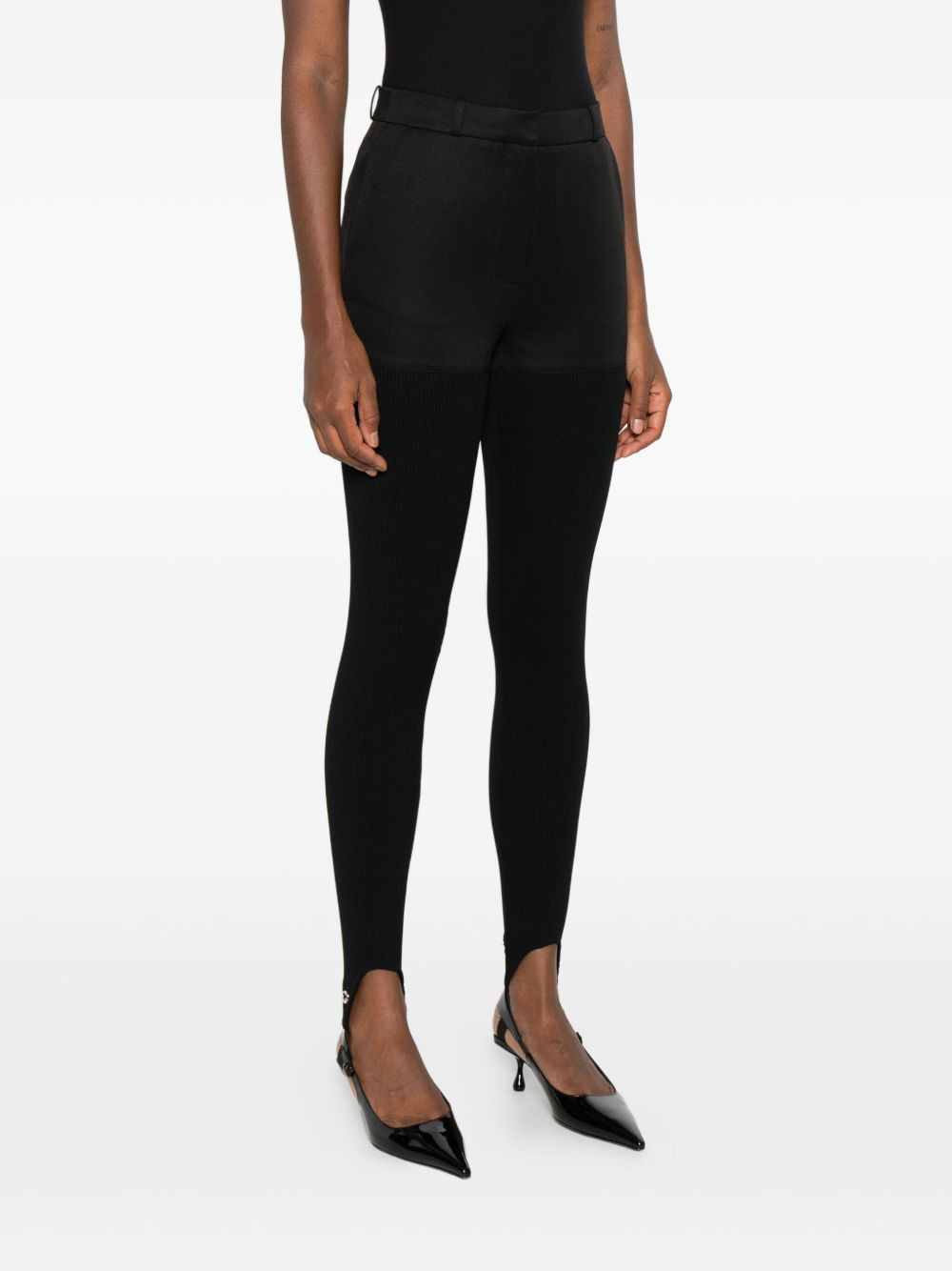 high-waisted stirrup trousers - 3