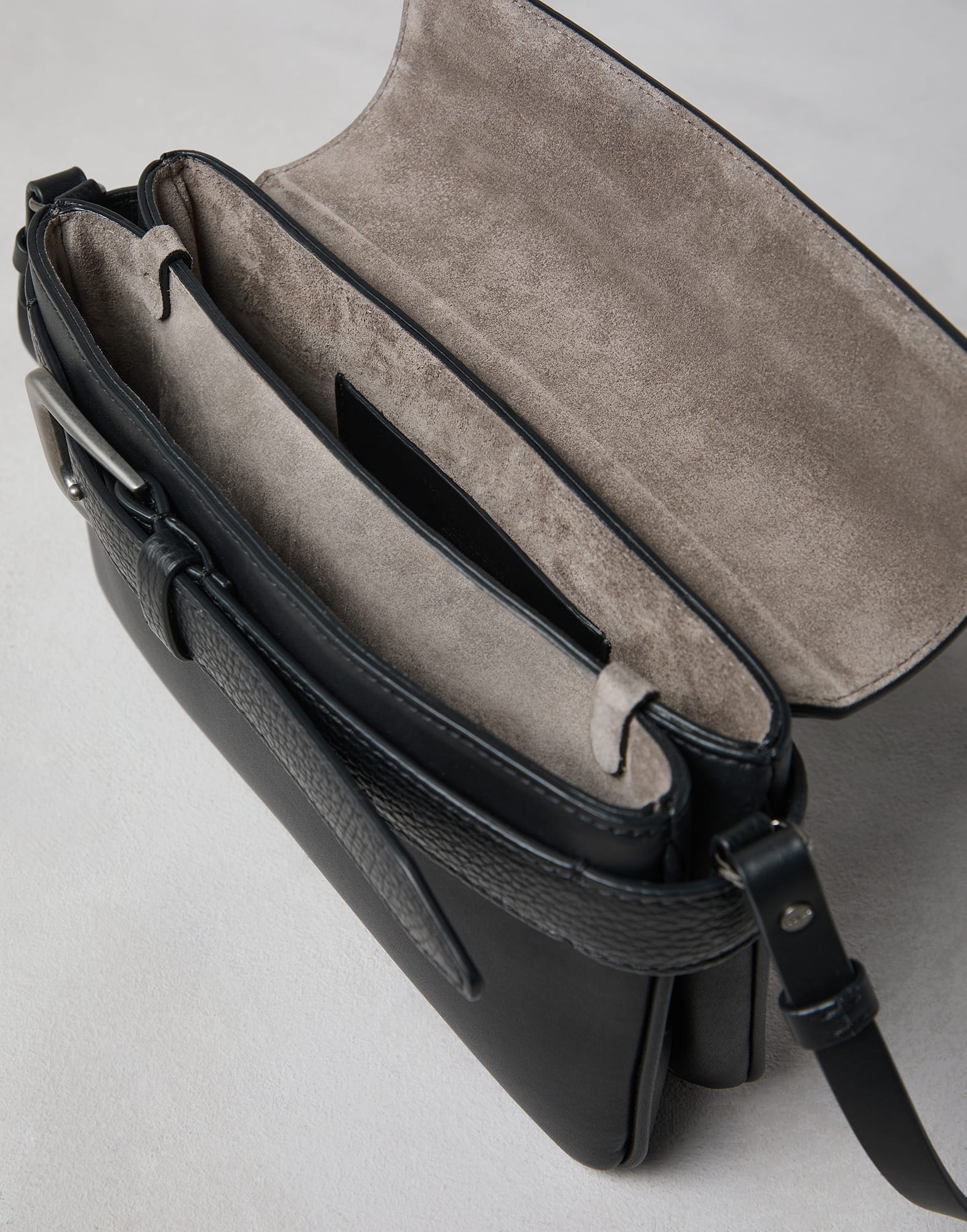 Sartorial small cross-body bag in calfskin - 5