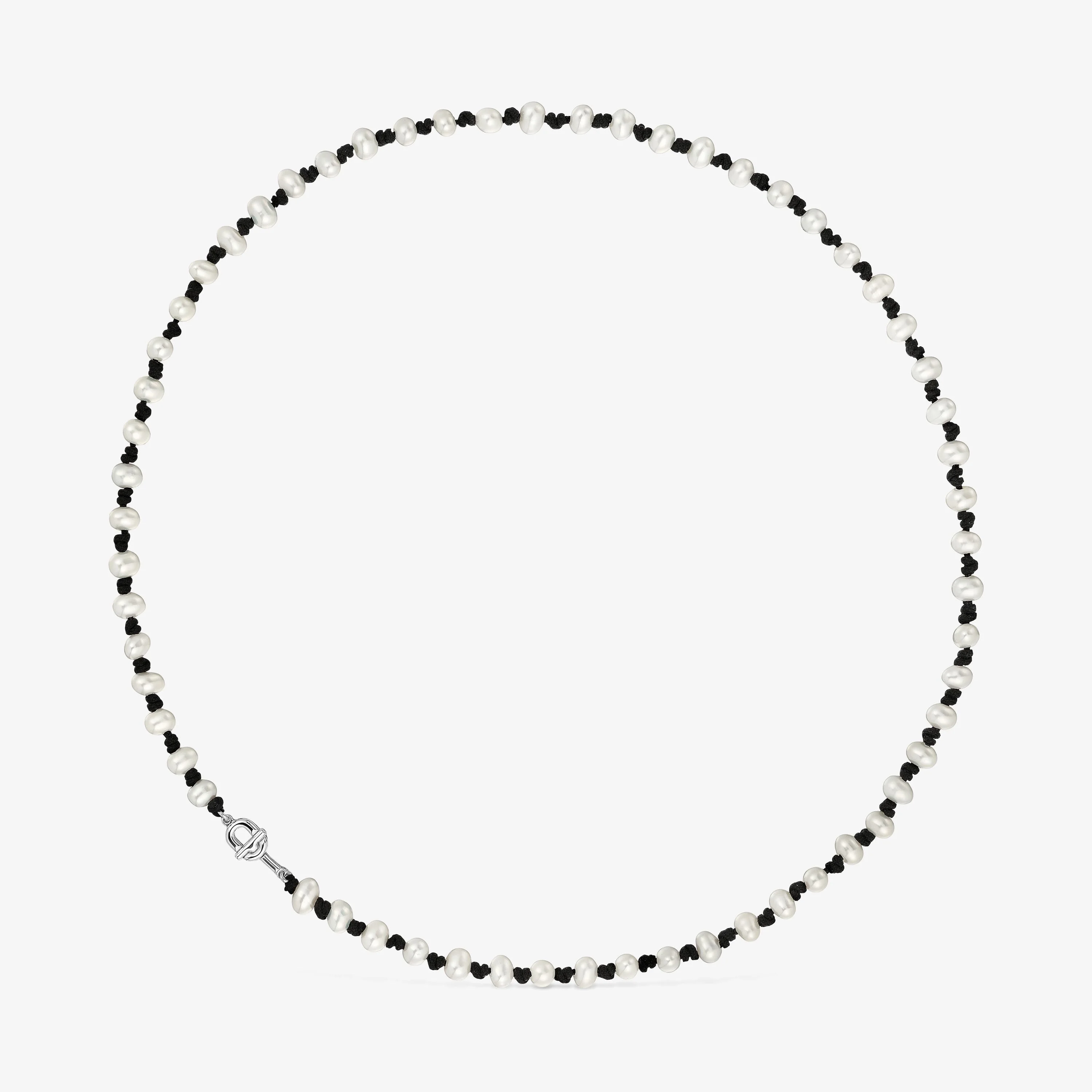 42 cm black nylon Necklace with cultured pearls TOUS MANIFESTO - 1