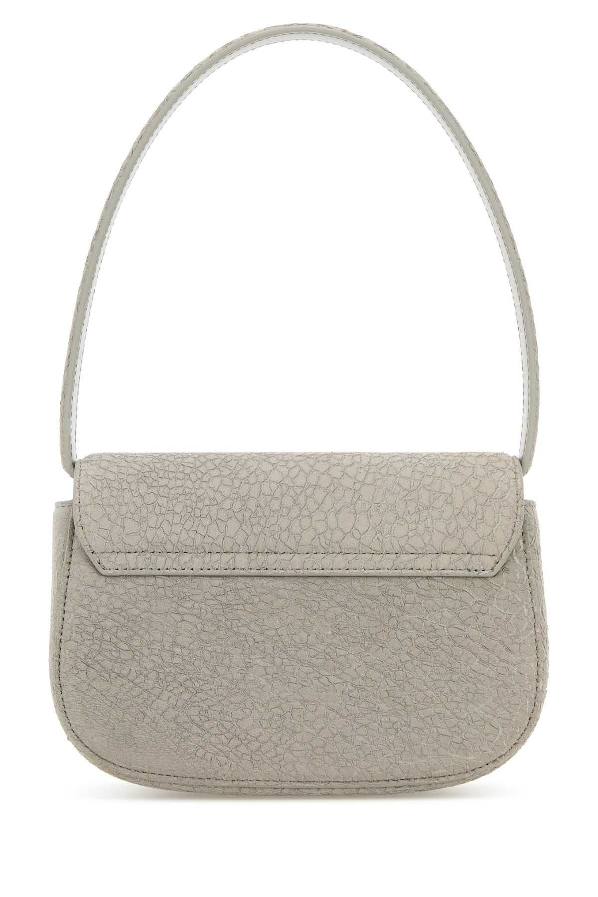 Diesel Women Light Grey Leather 1Dr Shoulder Bag - 3