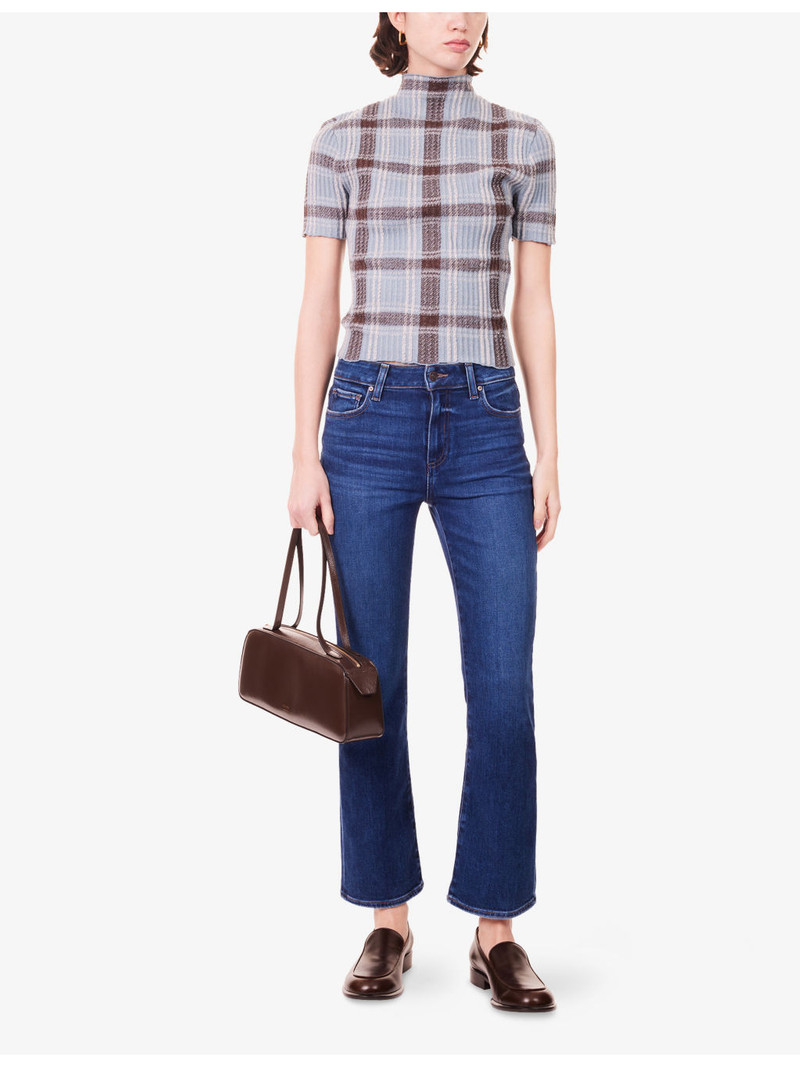 PAIGE Mason Crop Bootcut-Leg Denim Jeans outlook