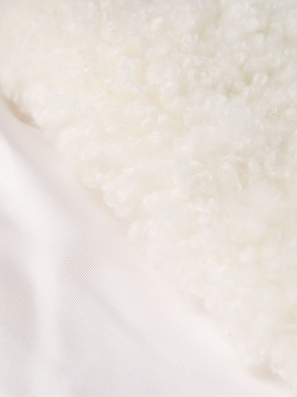 sleeveless shearling oversized coat - 7