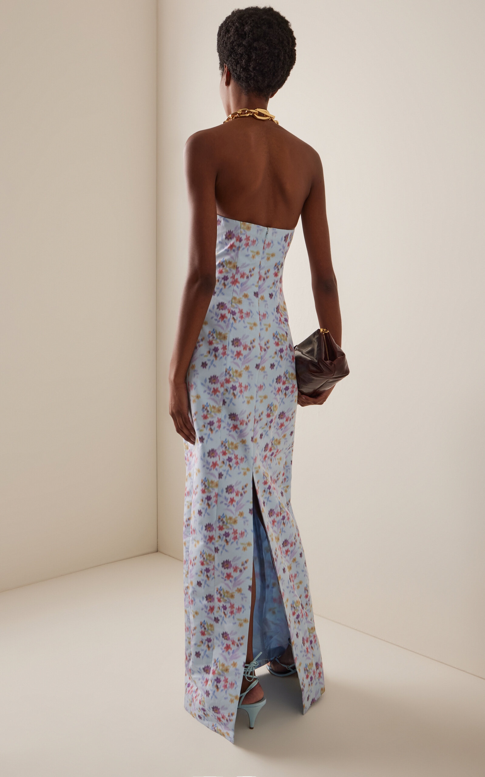 Odessa Floral Ikat Gown multi - 4