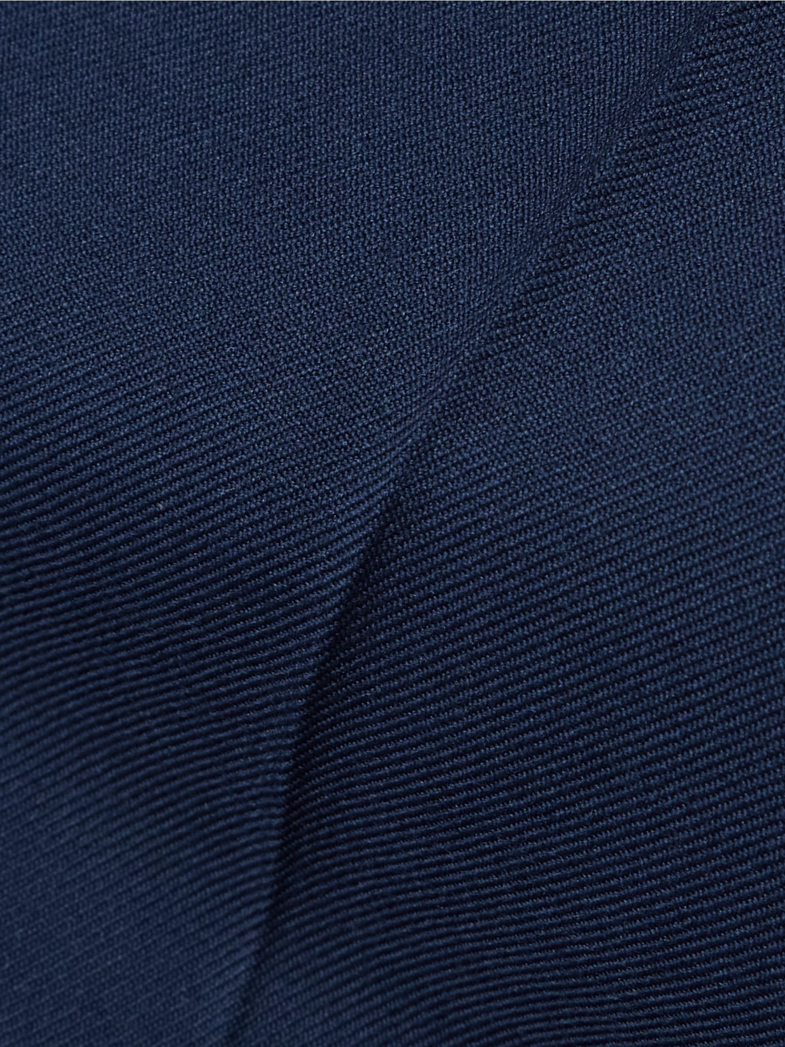 Wool-twill wide-leg pants Navy - 5
