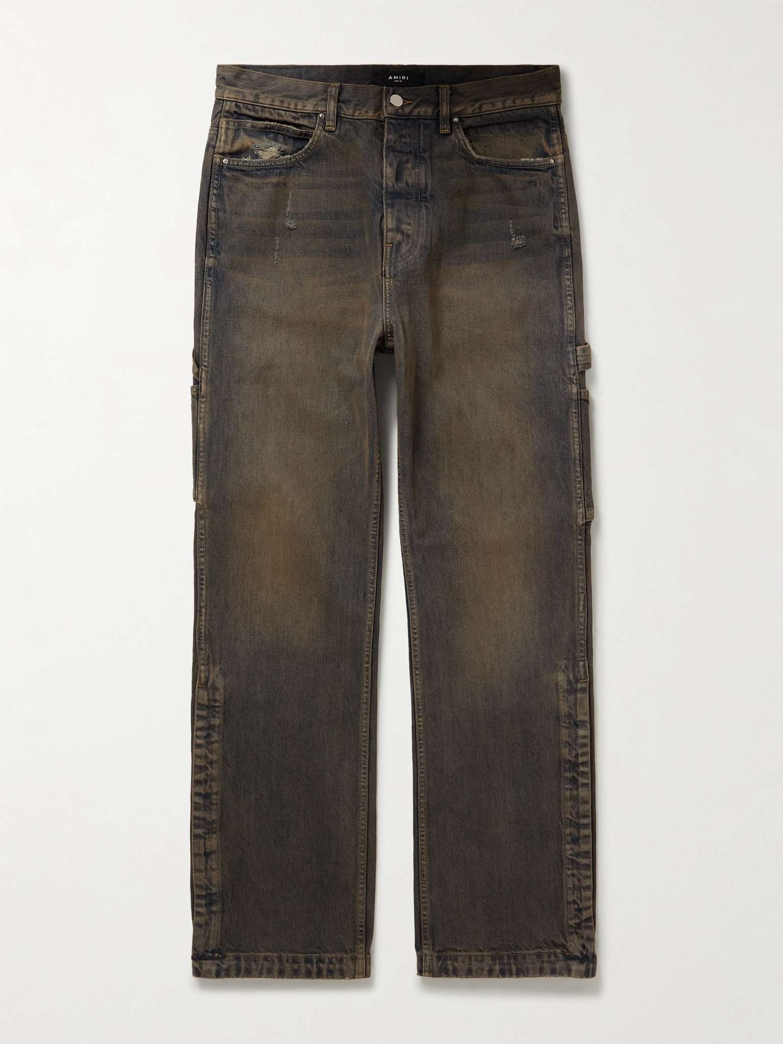 Carpenter Straight-Leg Distressed Jeans - 1