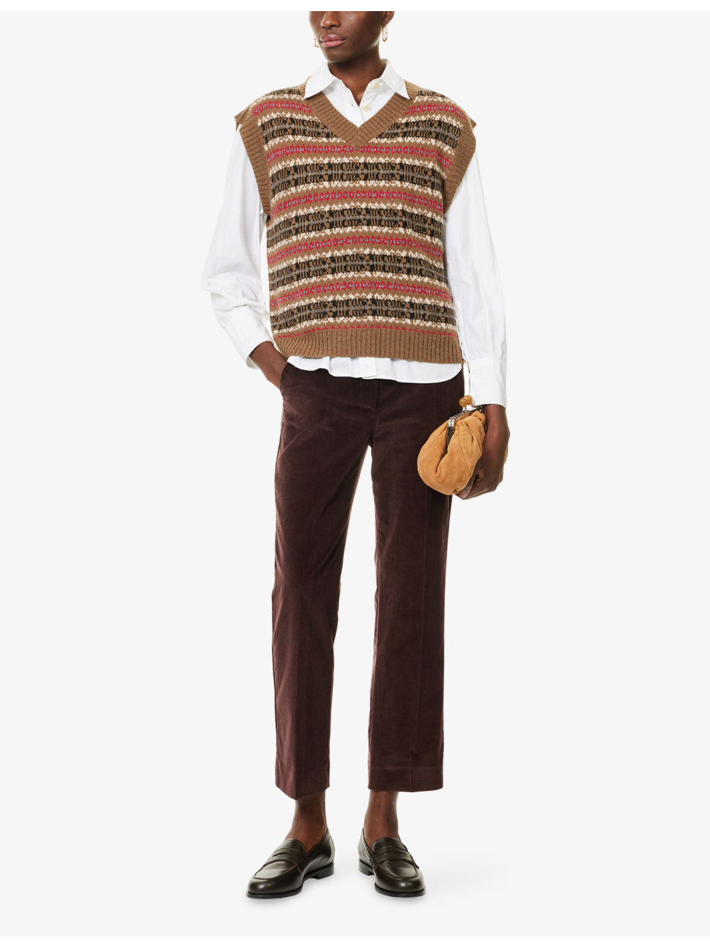 Fleres Intarsia Knit Vest - 2