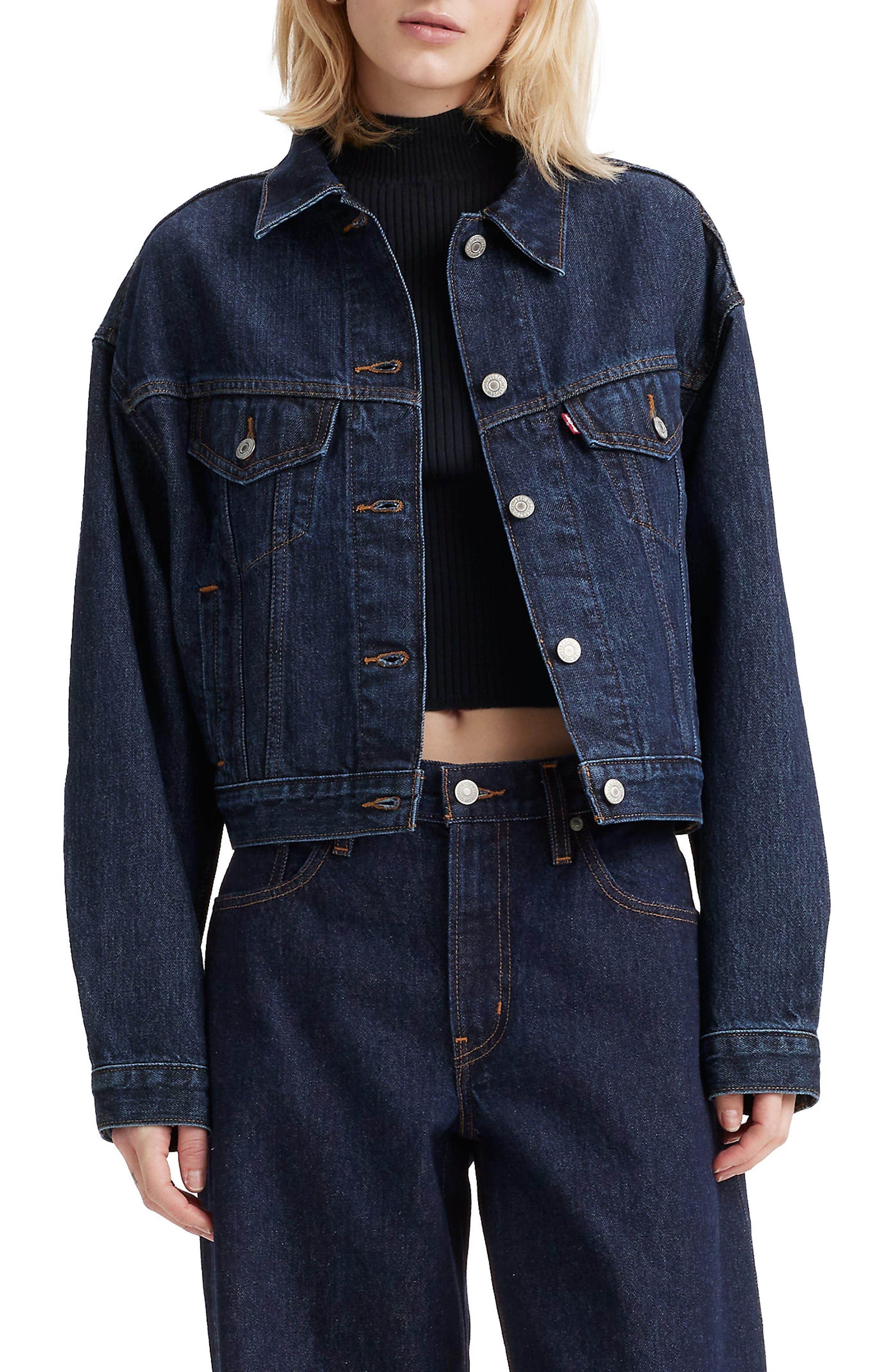 levi's Shrunken '90s Denim Trucker Jacket in Remember Together at Nordstrom - 1